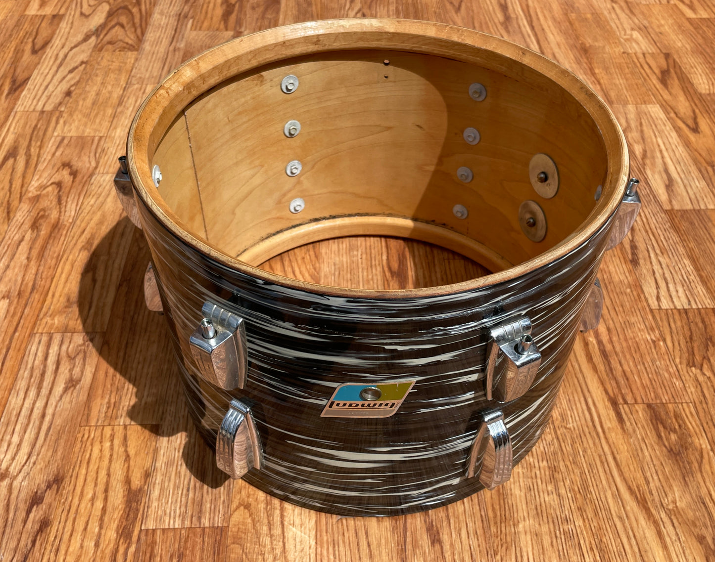 13" Ludwig Oyster Black Pearl 70s 3ply