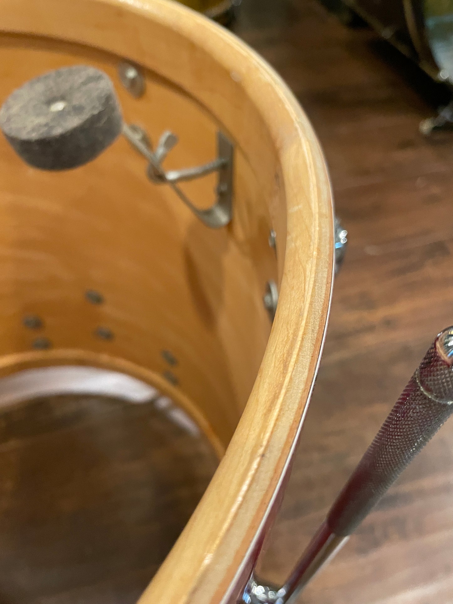 1970s Slingerland Red Tiger Drum Set 20/12/13/16