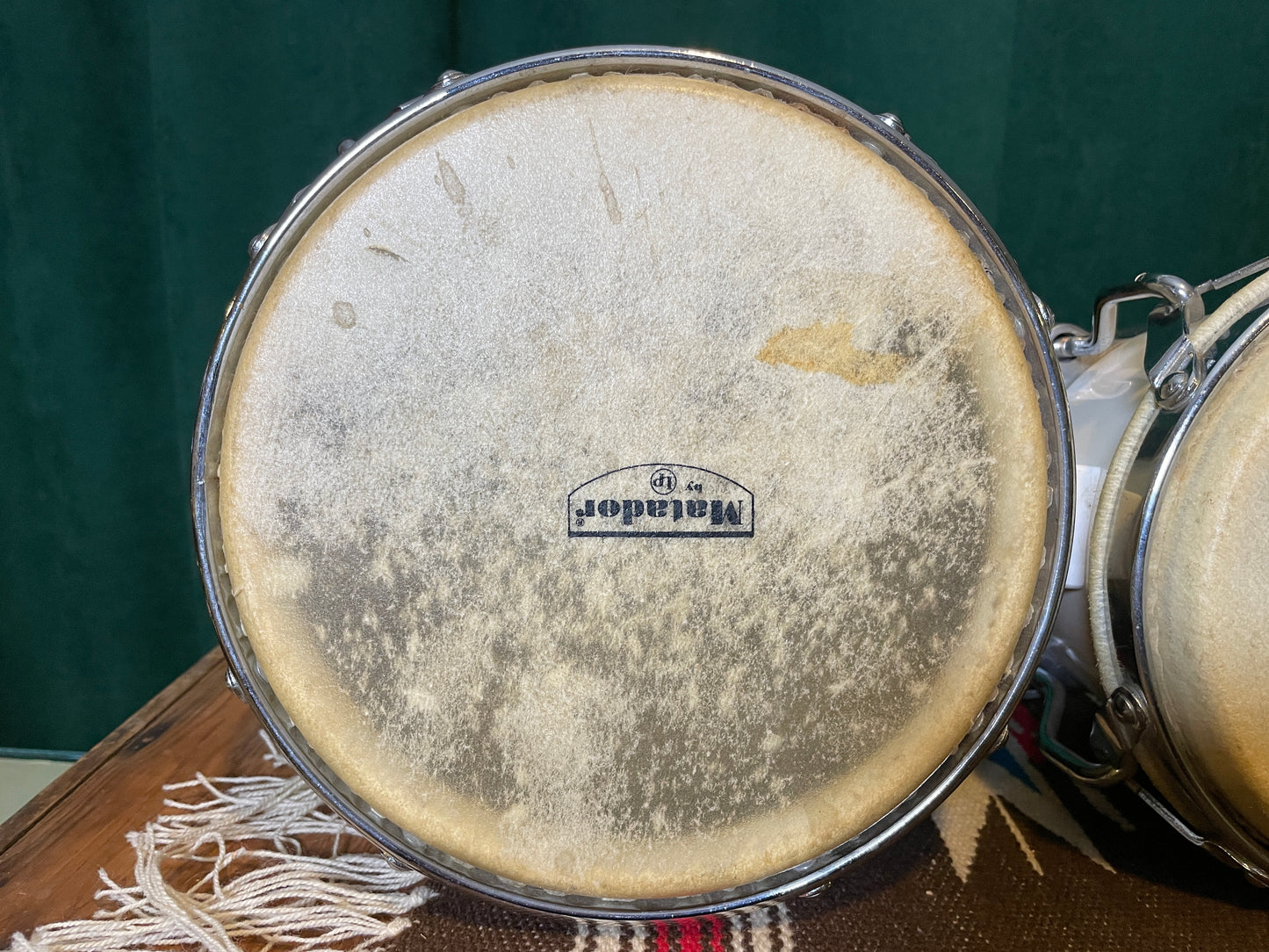 LP Matador Fiberglass Bongos White Latin Percussion