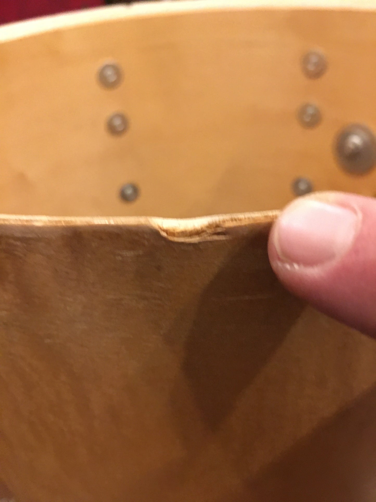 1970s Slingerland 9x13 Natural Maple 5 ply Tom Drum