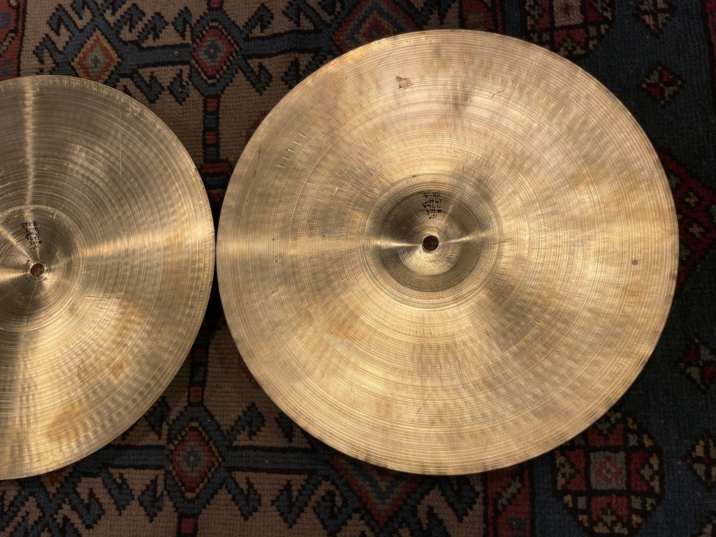 14" Zildjian A 1960s Hi-Hat Cymbal Set 724g/776g #705 *Video Demo*