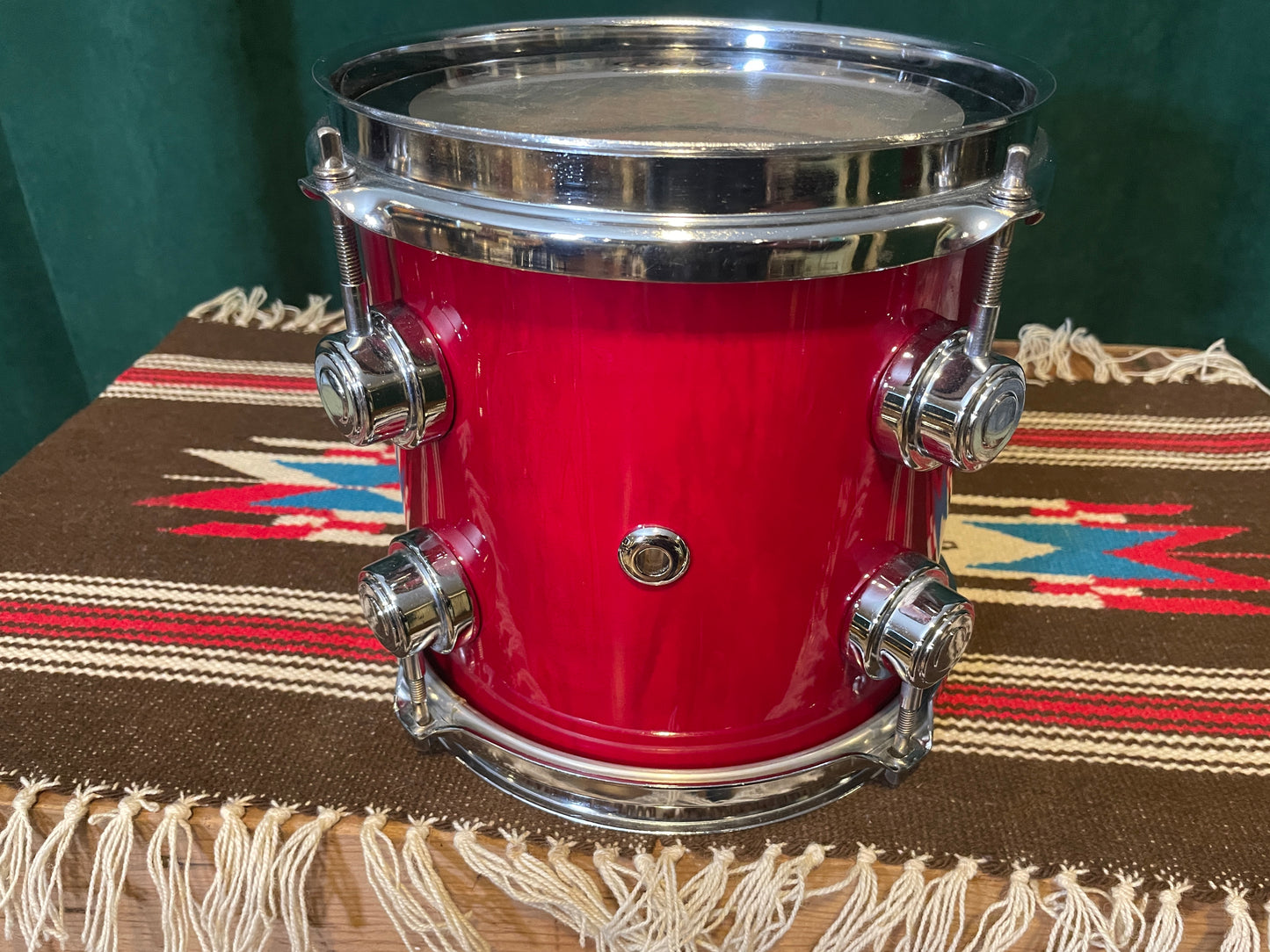 Drum Workshop 8x8 Tom Single Transparent Red DW Pre-Collector's Series
