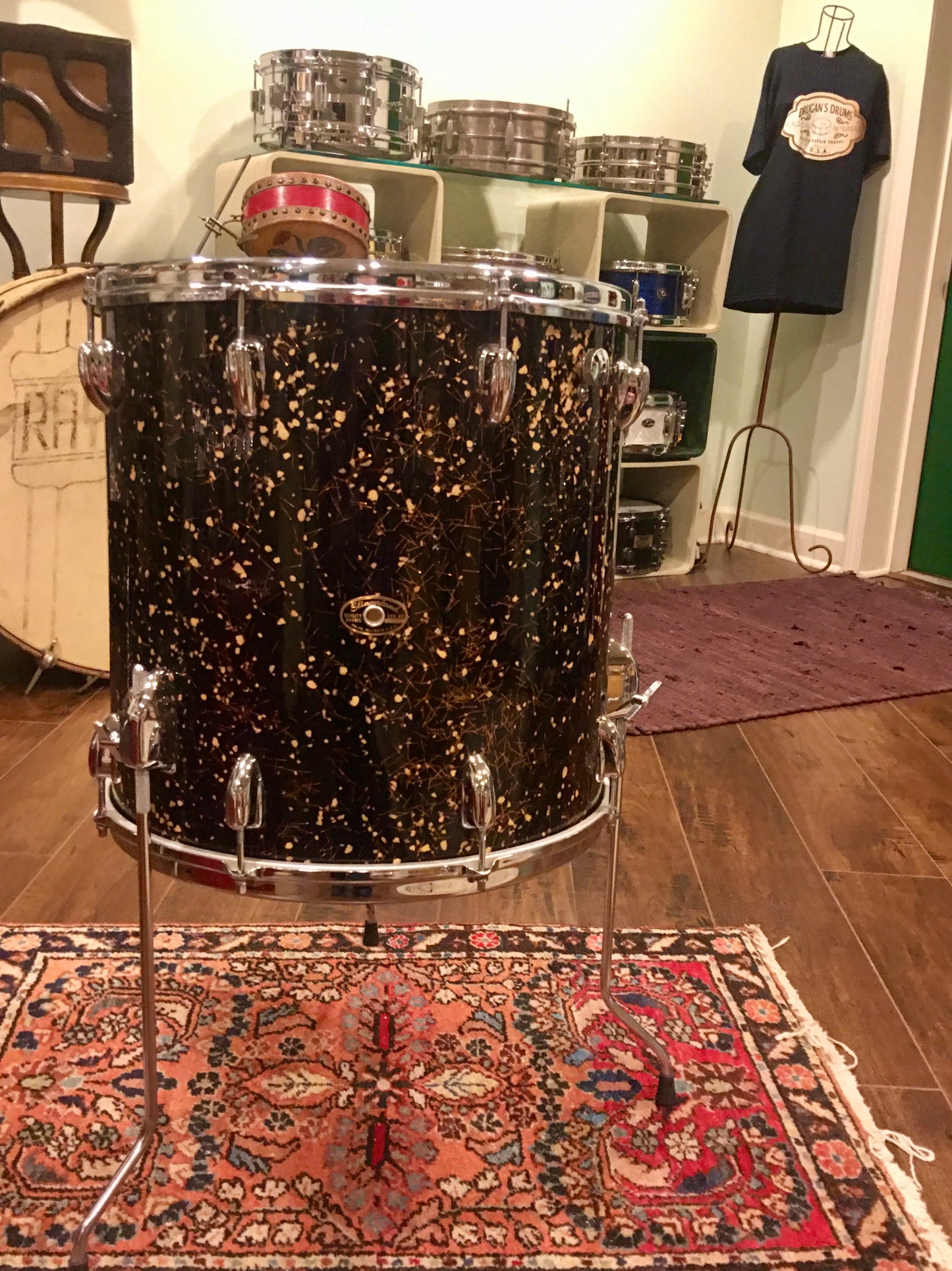 1960s Slingerland 16x16 Capri Pearl Floor Tom #2