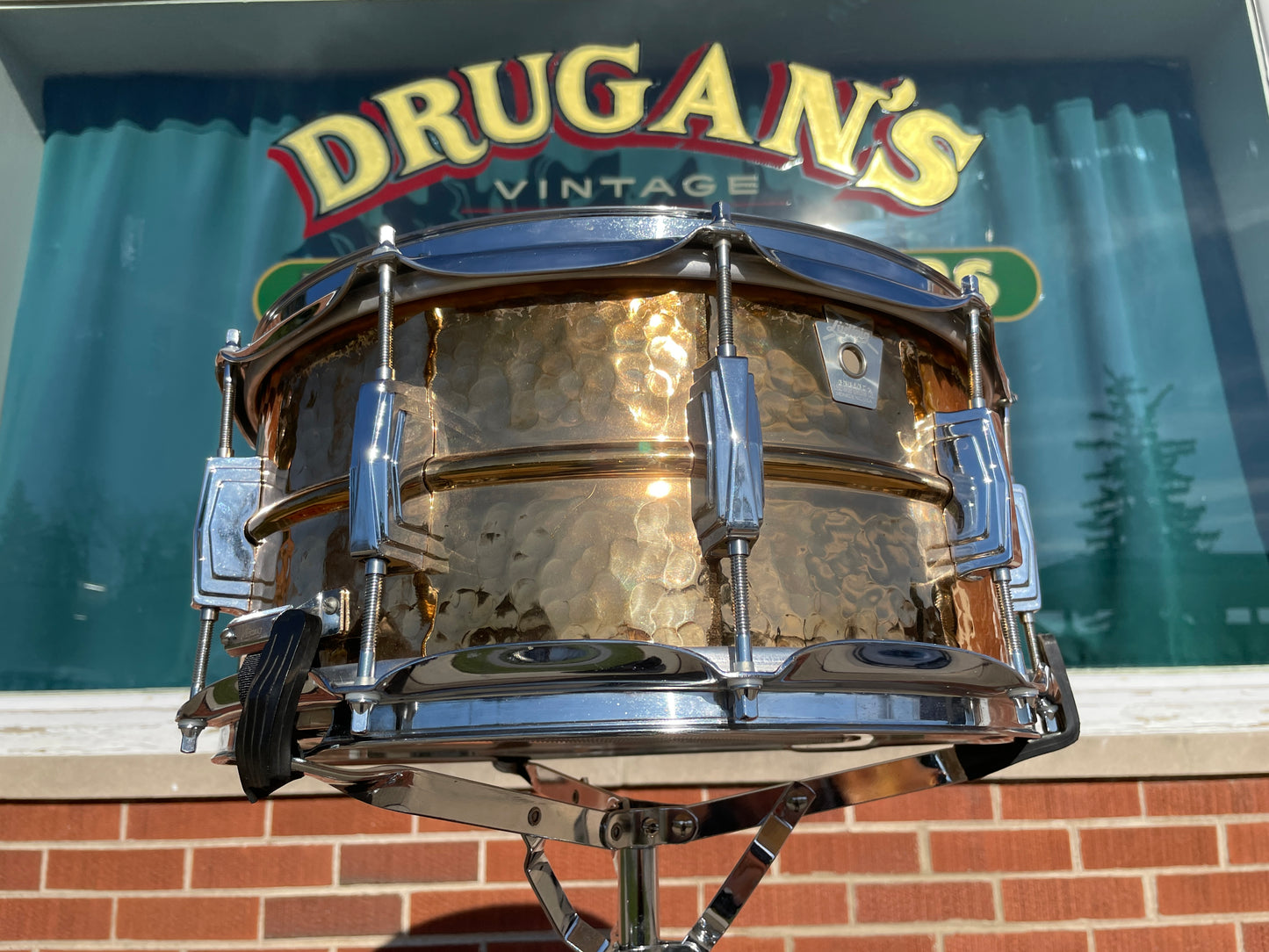 Ludwig 6.5x14 Hammered Bronze Phonic Snare Drum