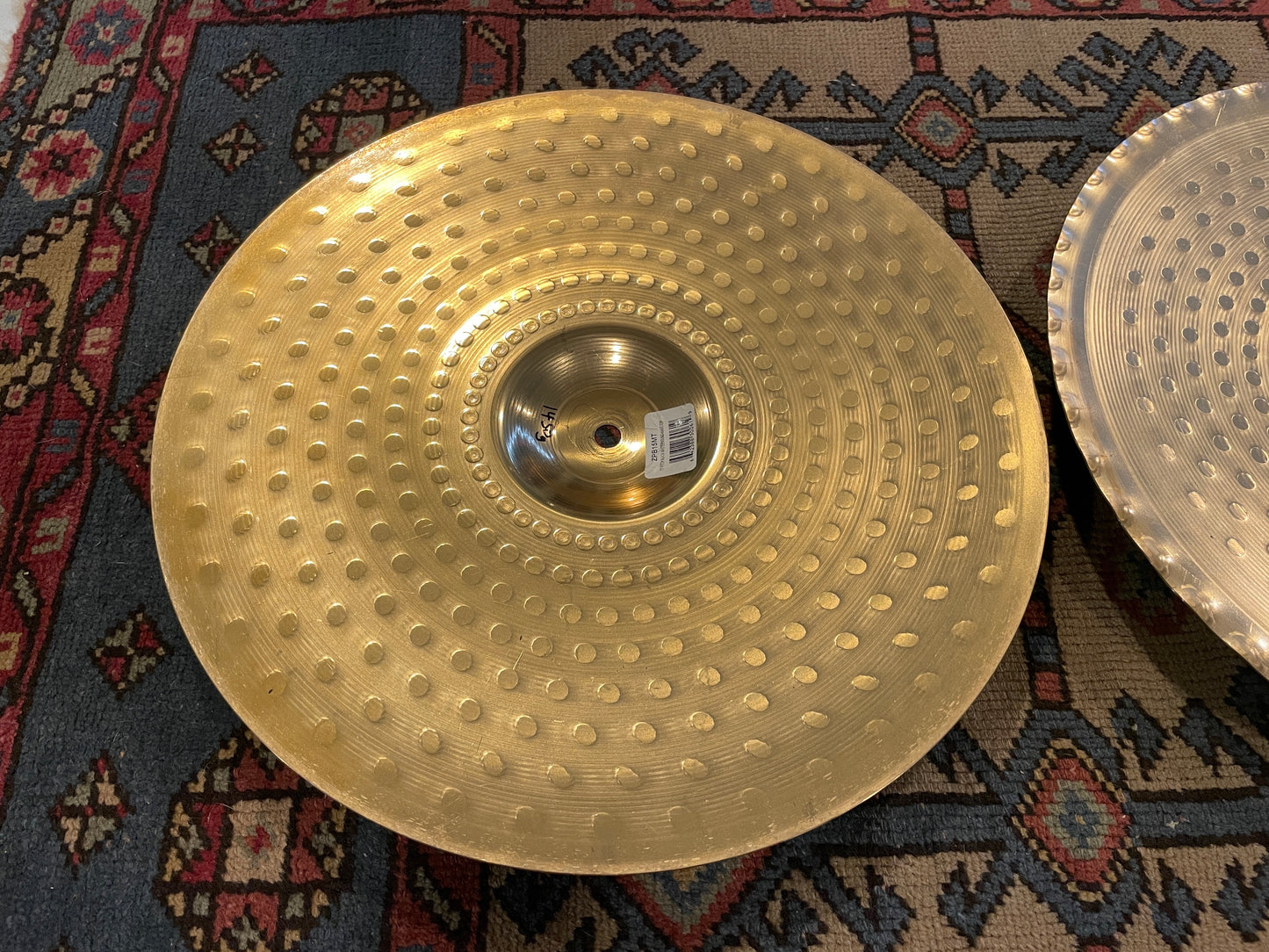 15" Zildjian Pitch Black Mastersound Hi-Hat Cymbal Pair 1450g/1606g