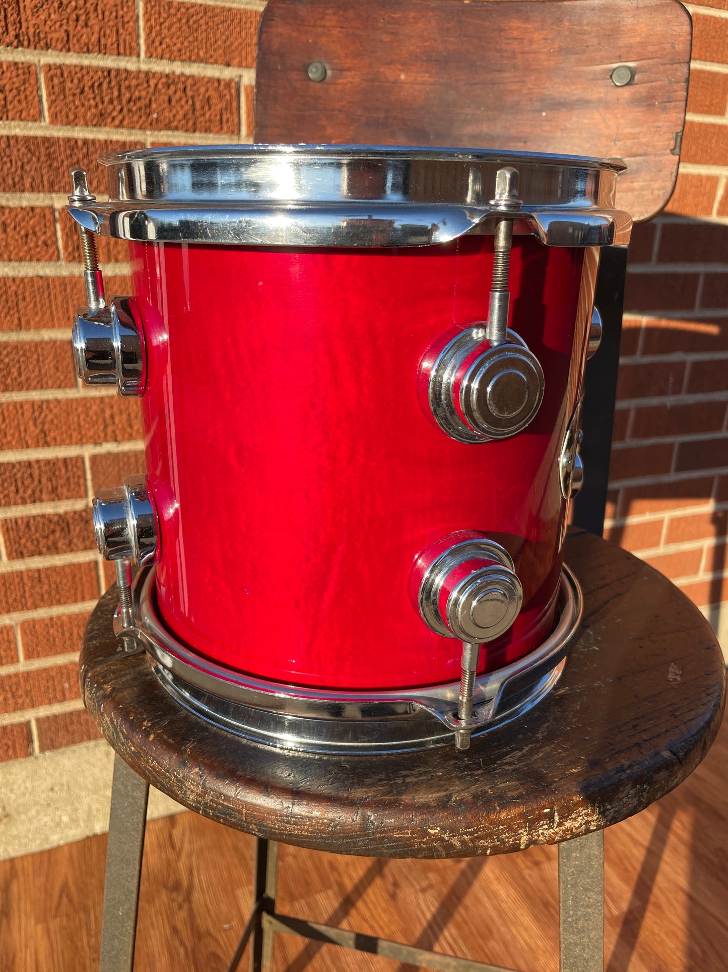 Drum Workshop 8x8 Tom Single Transparent Red DW Pre-Collector's Series