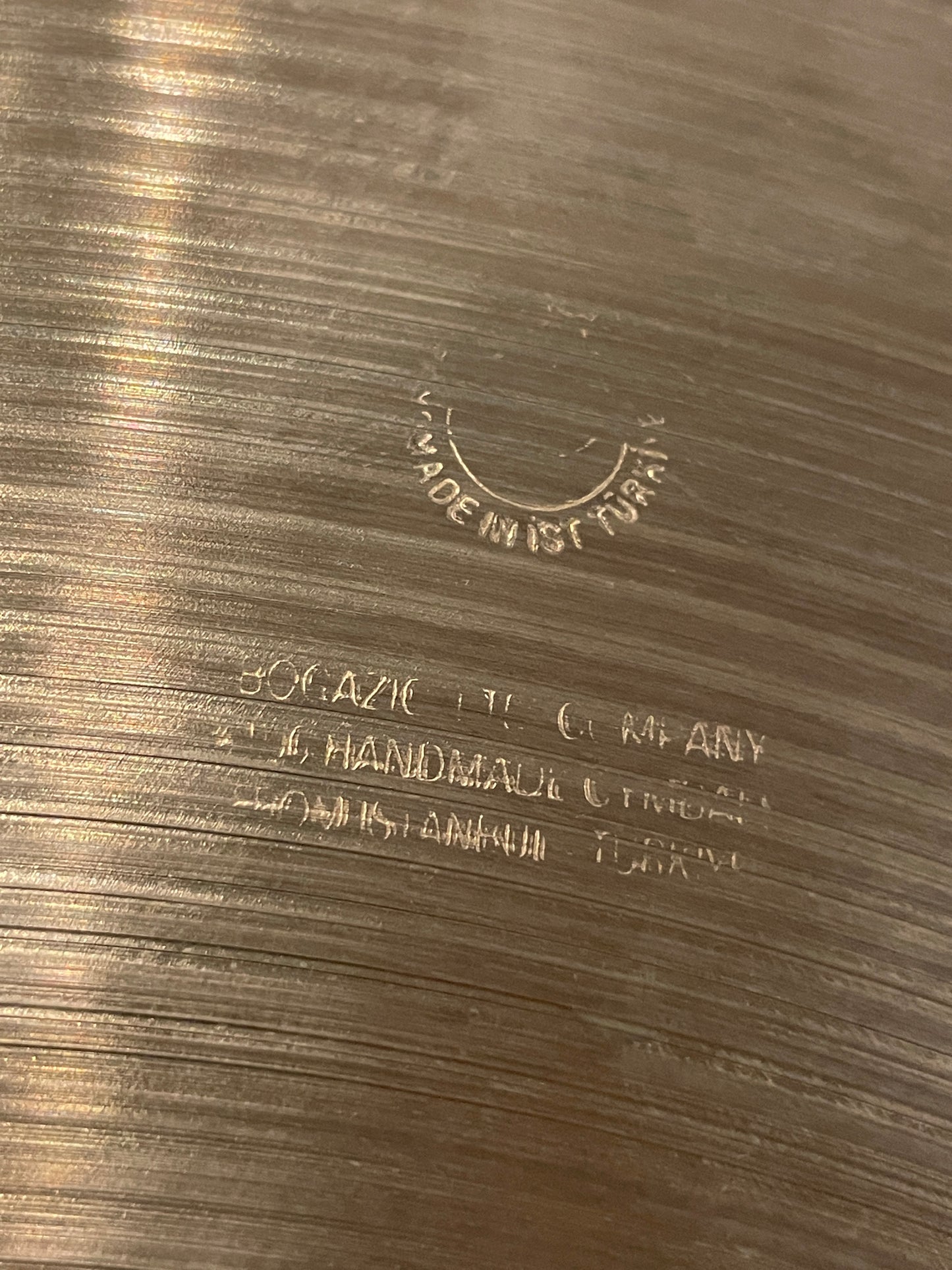 22" Bosphorus Hammer Series Jeff Hamilton Ride Cymbal 2636g