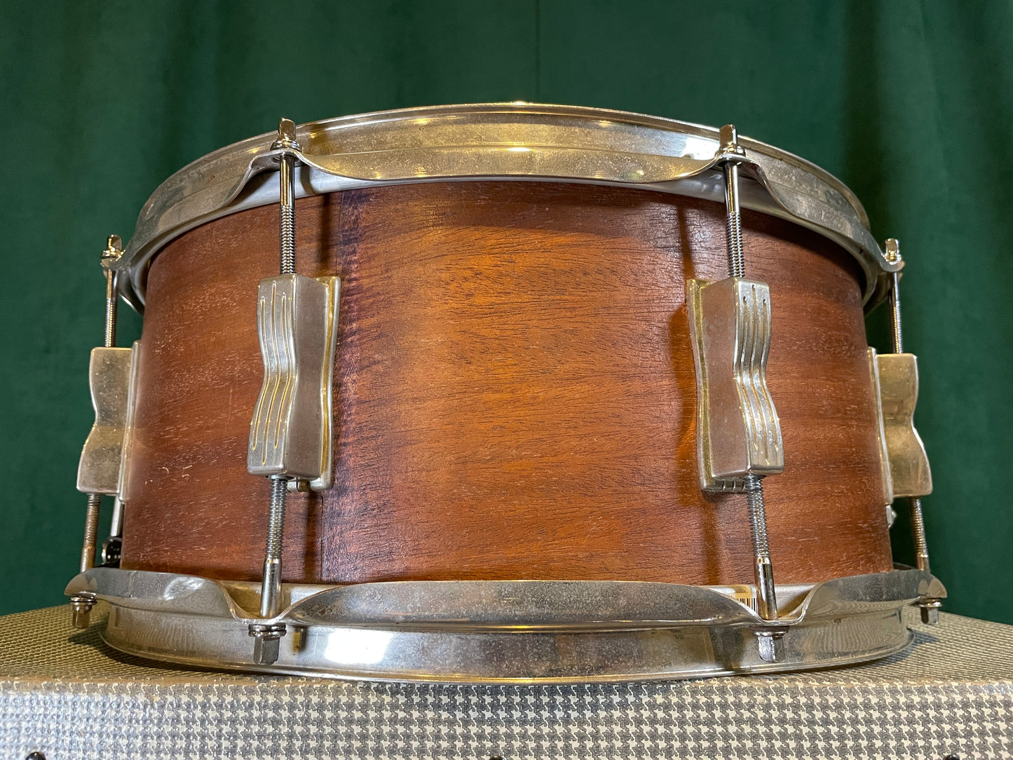 1966 Ludwig 6.5x14 Auditorium Snare Drum - Mahogany