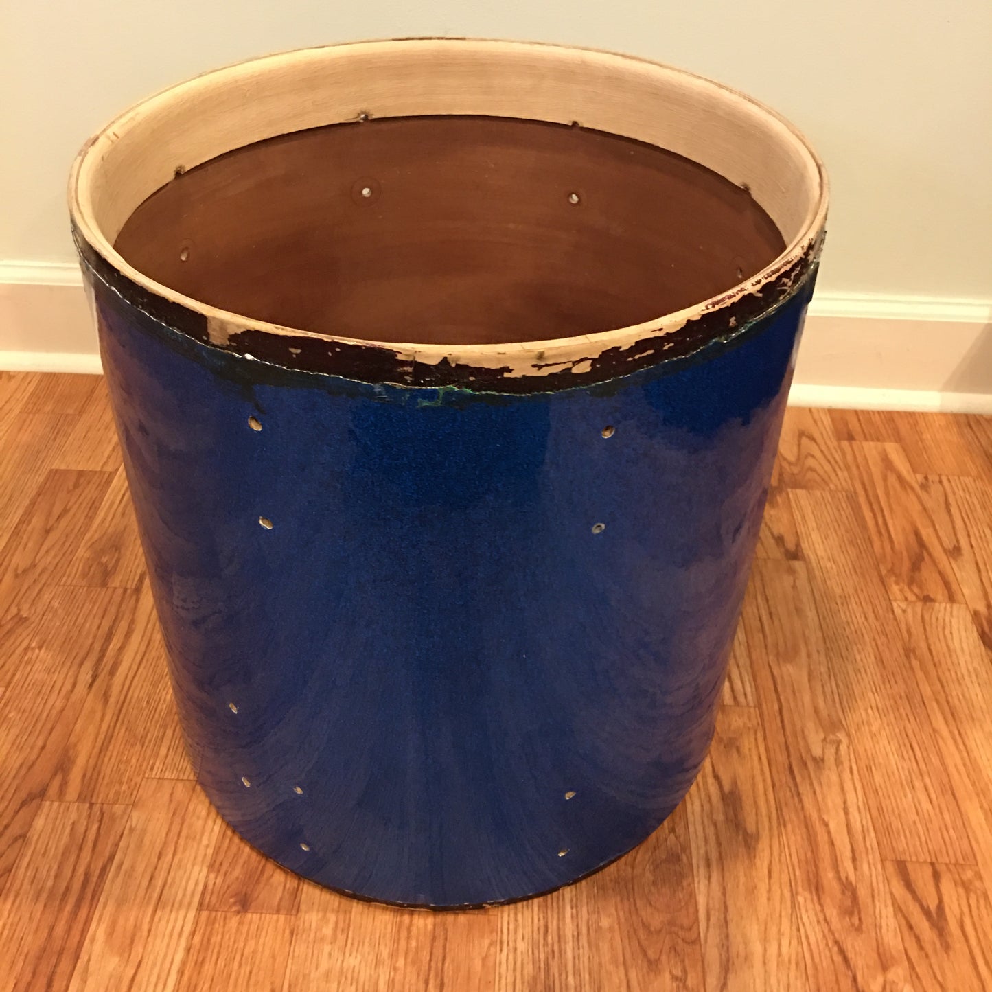 Vintage Slingerland 16x16 Radio King Floor Tom Blue Sparkle