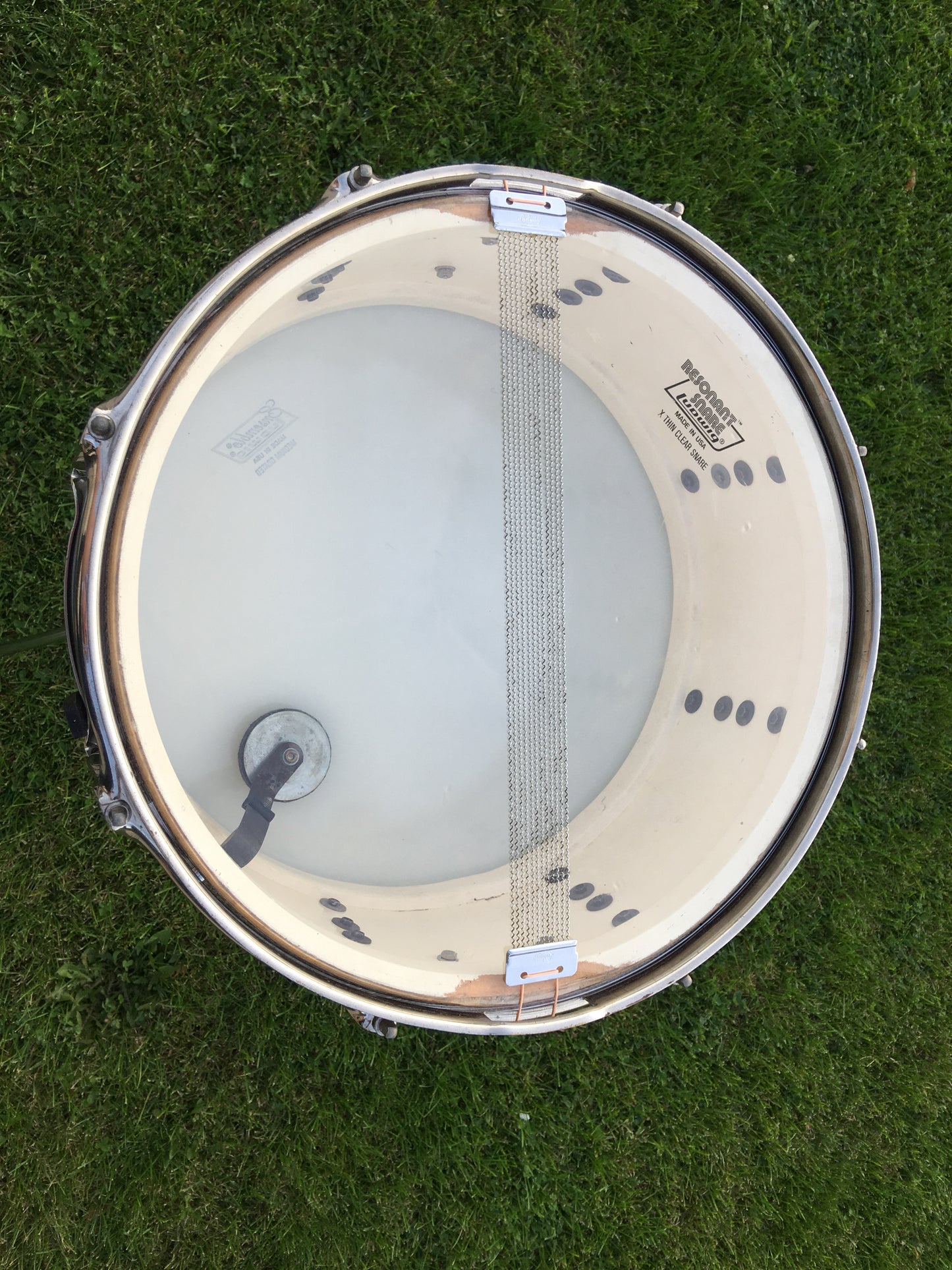 1961 Ludwig Pre-Serial # 6.5x15 School Festival Snare Drum Red Sparkle w/ Silver Sparkle Banding