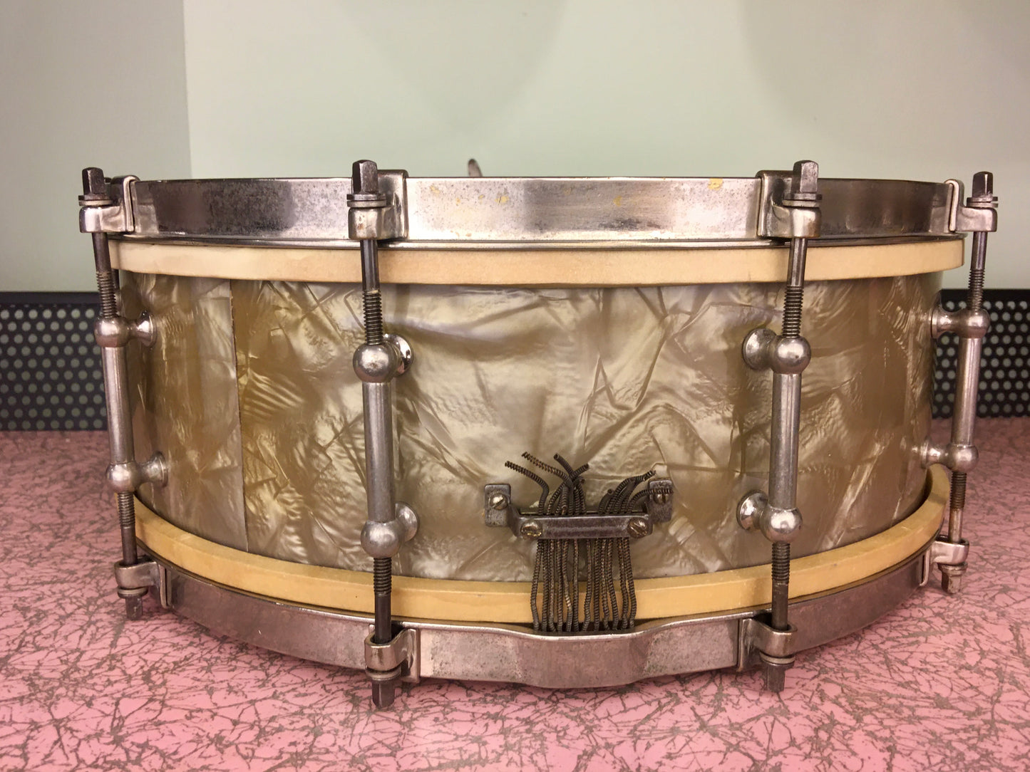 1935 Ludwig Standard 5x14 Lavender Pearl Snare Drum