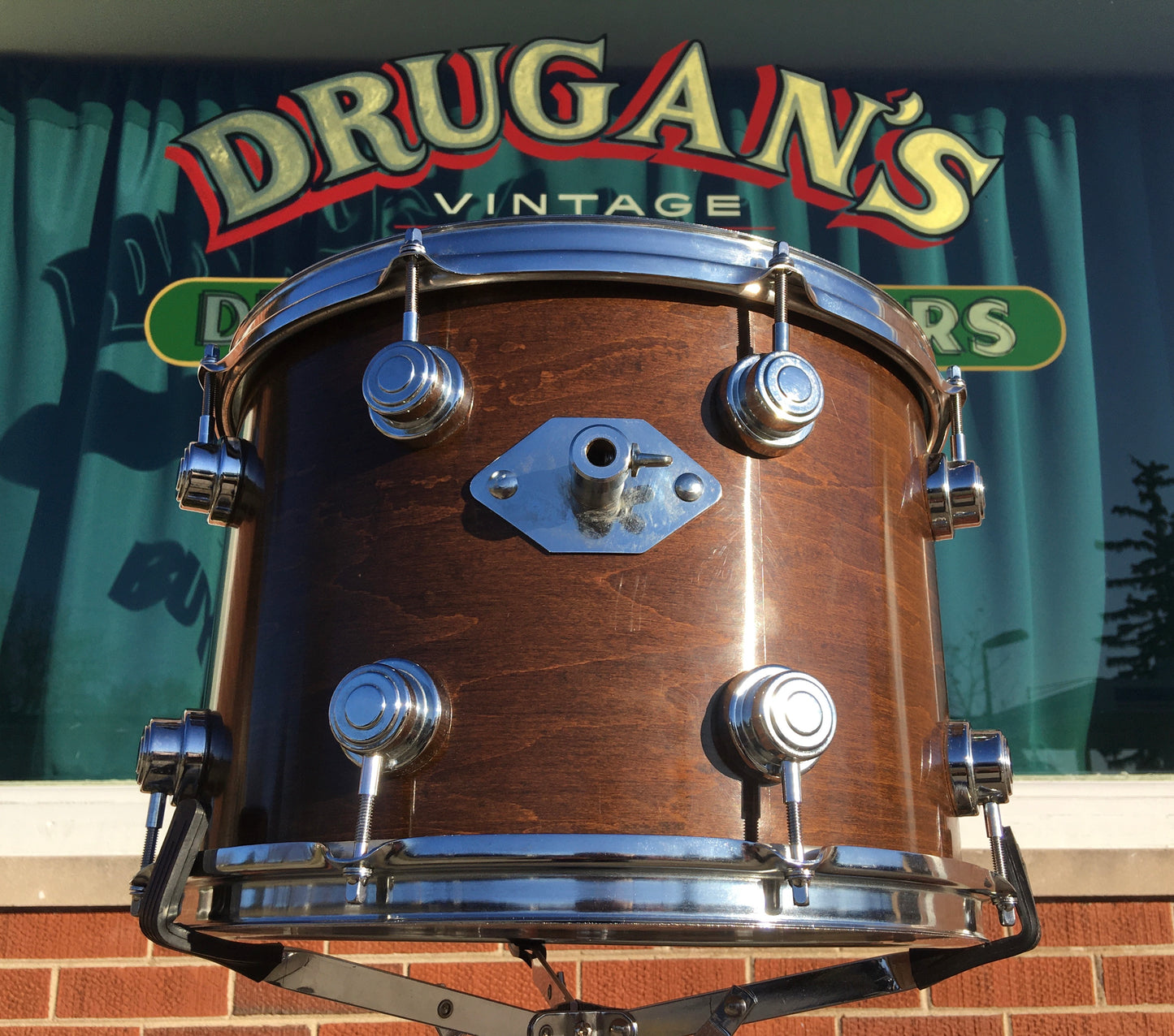 1970s Camco 10x14 Walnut L.A. Los Angeles Single Tom Drum