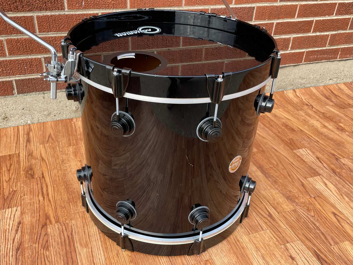 2004 DW 16x18 Virgin Bass Drum Black Lacquer Drum Workshop Collector's Series