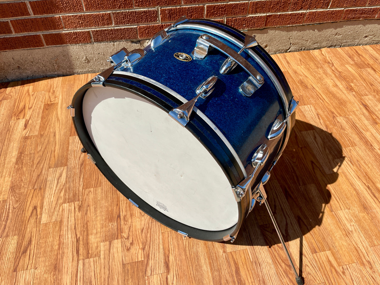 1956-59 Slingerland 2-N Jobbing Outfit Drum Set Blue Sparkle 20/12