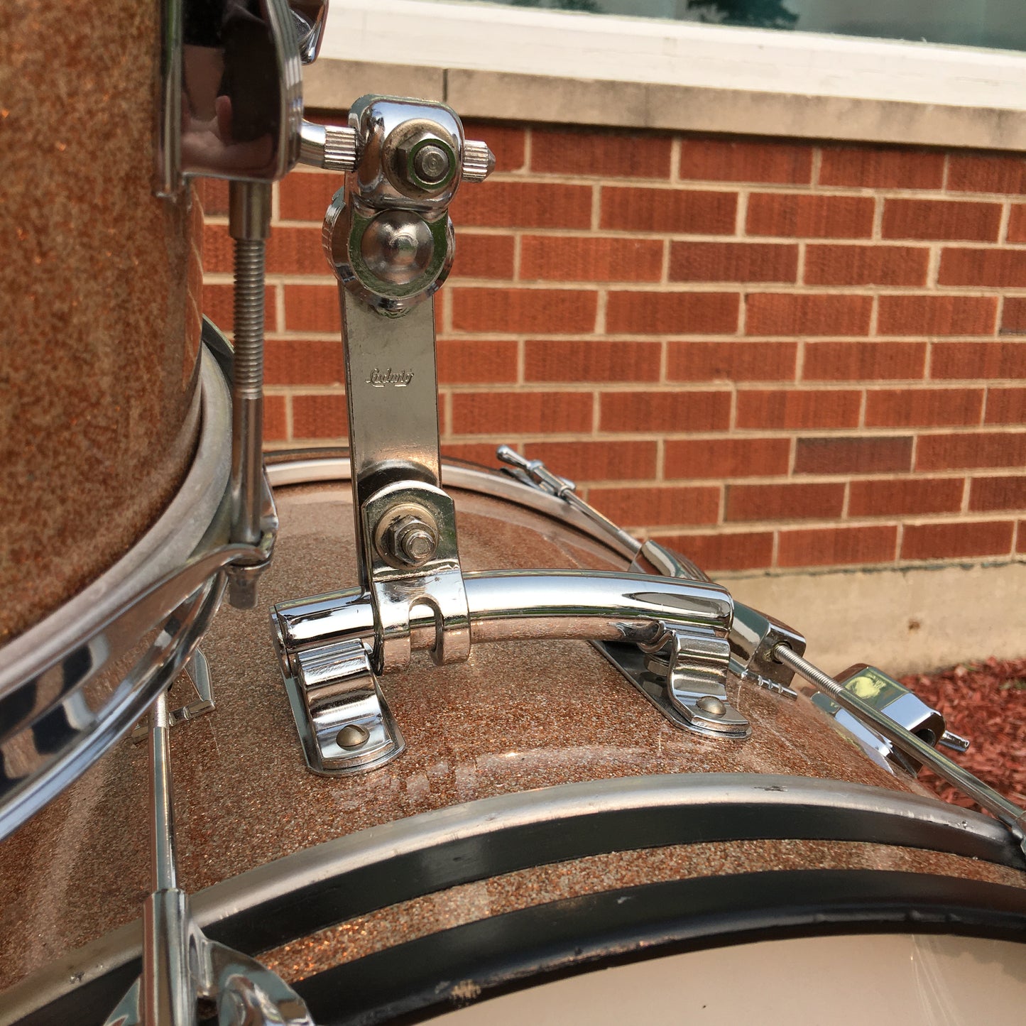 1967 Ludwig Club Date Drum Set W/ Matching Snare - Champagne Sparkle