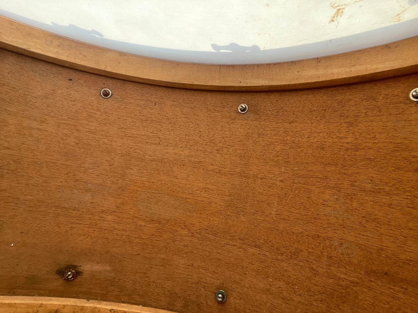 Vintage 1928-36 Slingerland 14x28 Bass Drum Gold Sparkle Cloud Badge