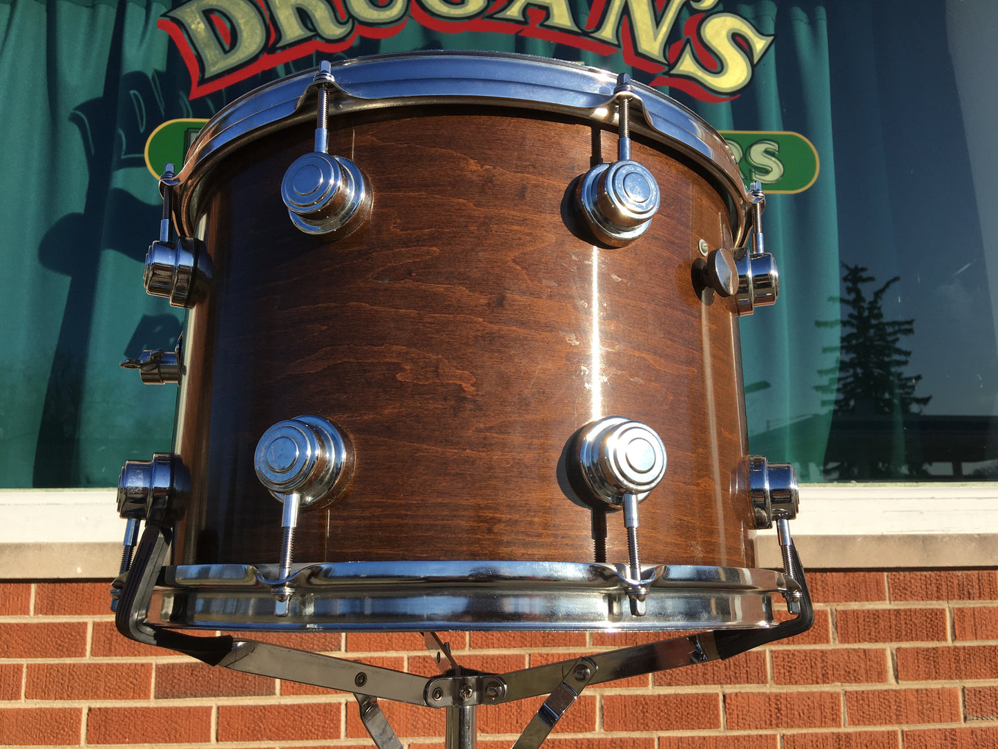 1970s Camco 10x14 Walnut L.A. Los Angeles Single Tom Drum