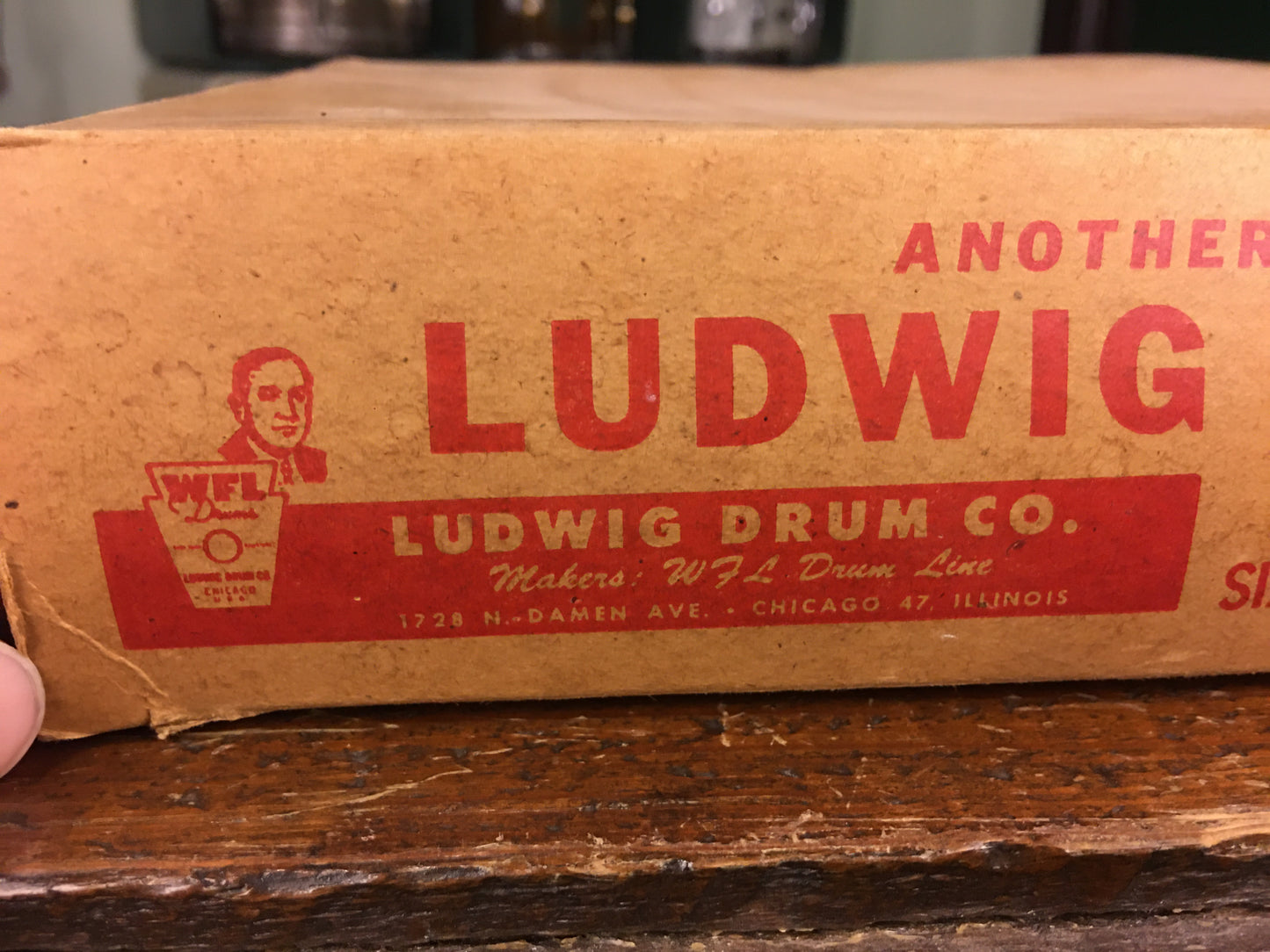 1950s WFL Ludwig 10" Tambourine Never Used w/ Original Box Amazing Find!