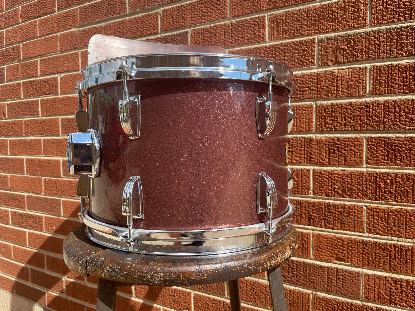 1969 Ludwig 8x12 Tom Drum Burgundy Sparkle