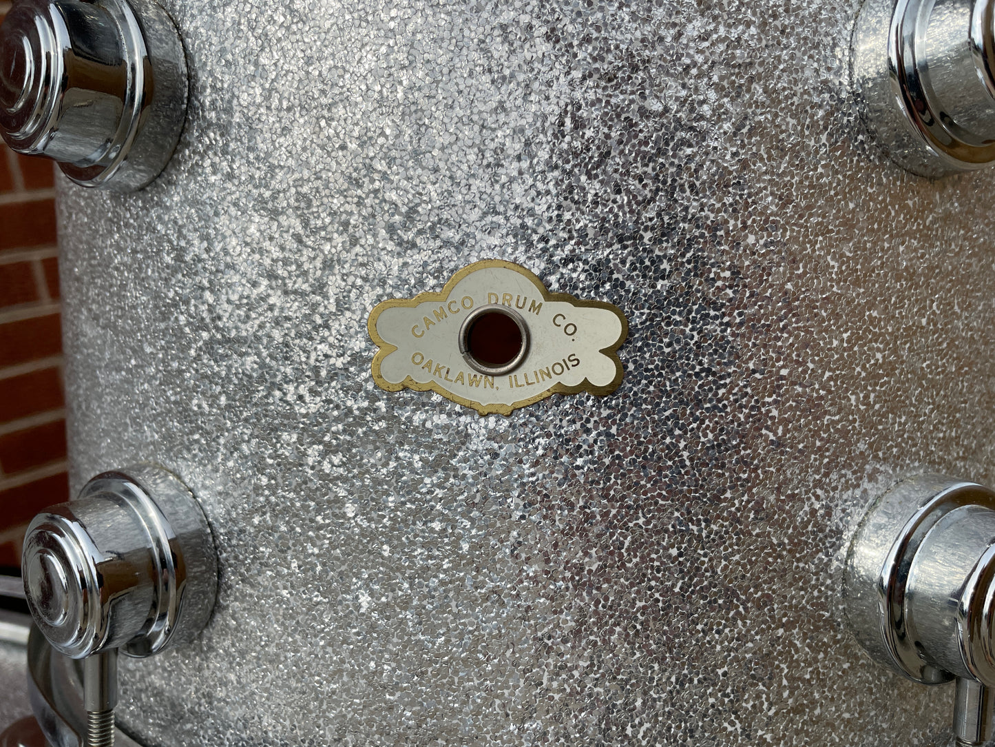 1960s Camco Oaklawn 22/13/16 Silver Sparkle Drum Set