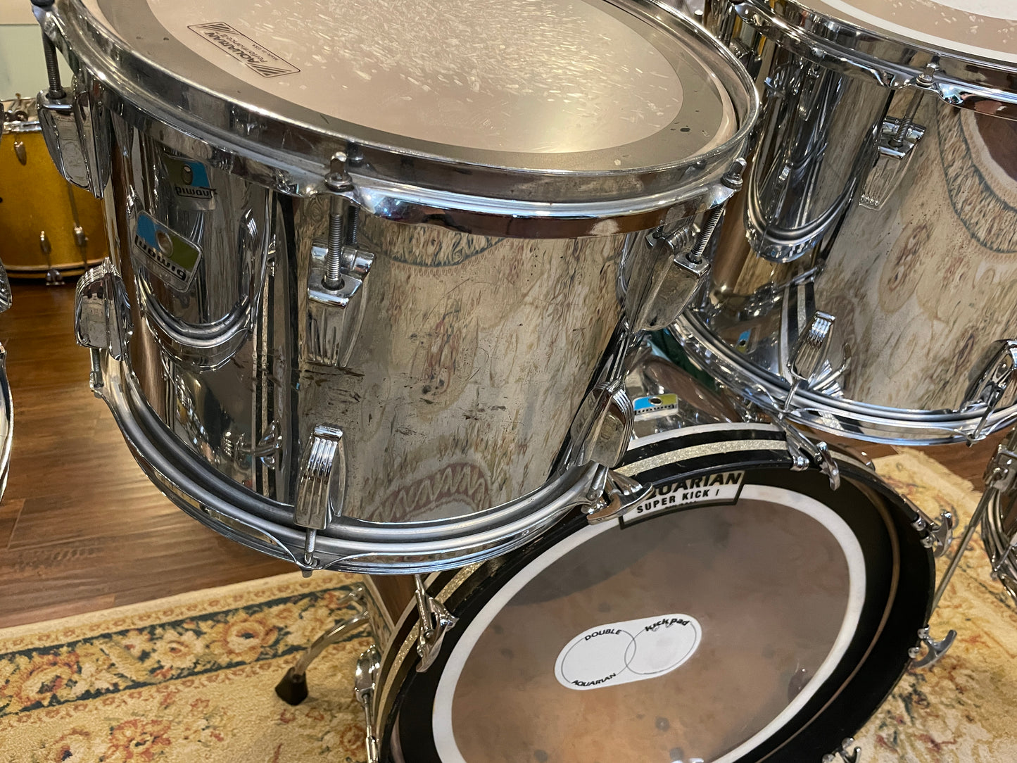 1979-80 Ludwig 9pc. Drum Set Chrome Over Wood *Video Demo*