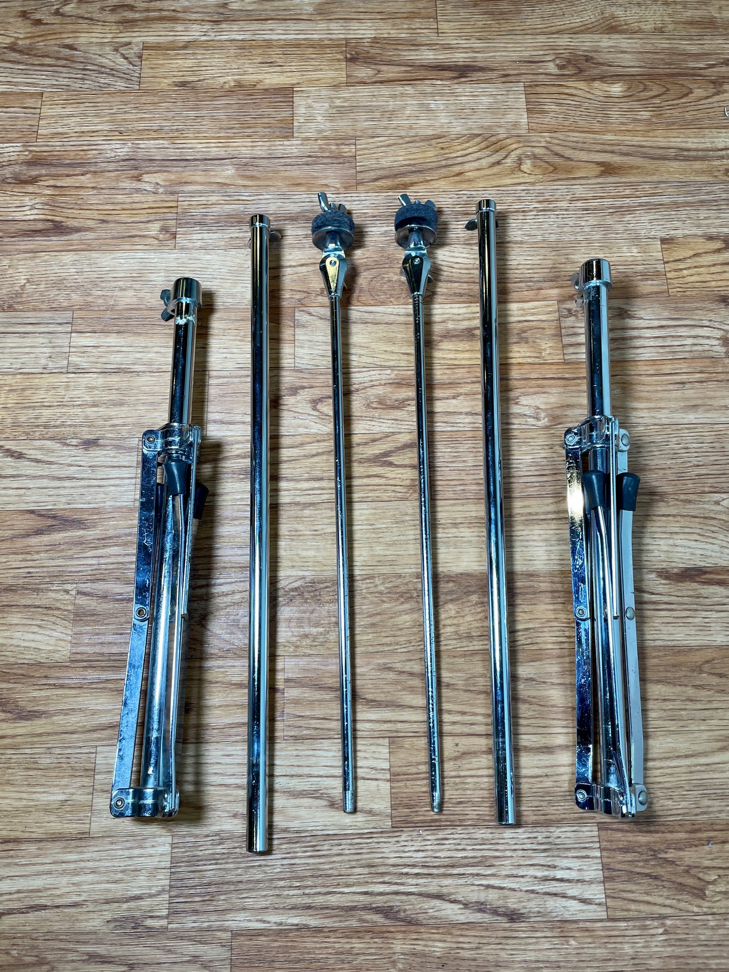 1960s Ludwig 1400 Flat Base Straight Cymbal Stand Pair (2 Pcs.)