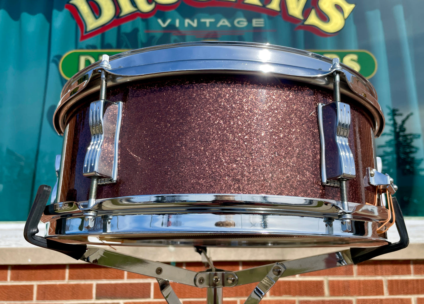 1967 Ludwig 5x14 Pioneer Snare Drum Burgundy Sparkle