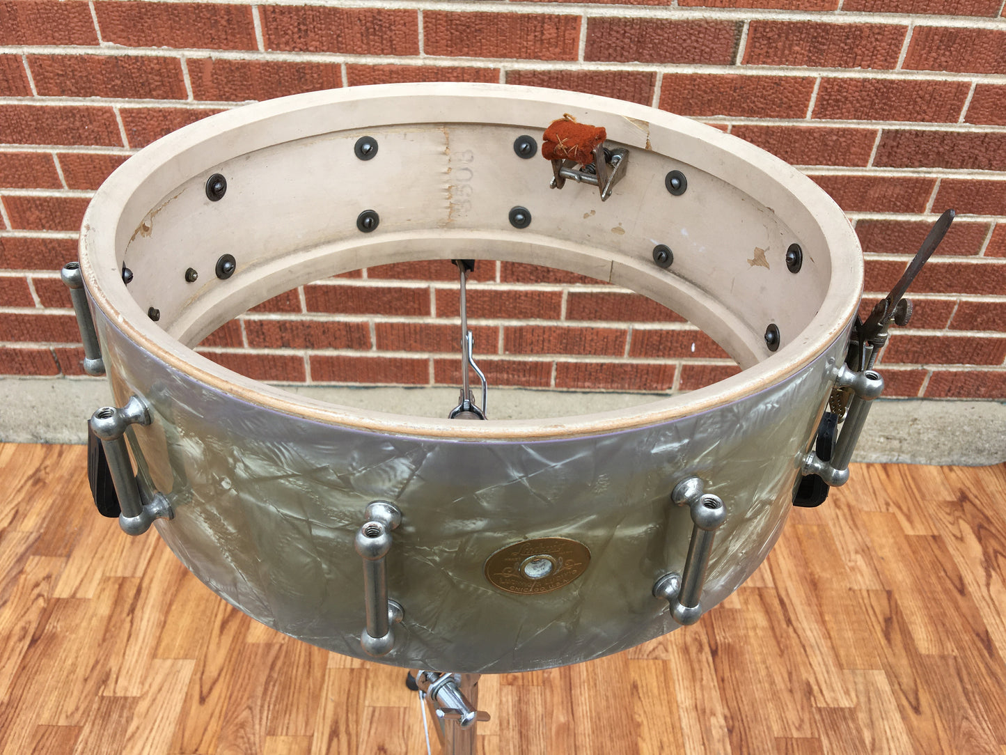 1935 Ludwig Standard 5x14 Lavender Pearl Snare Drum