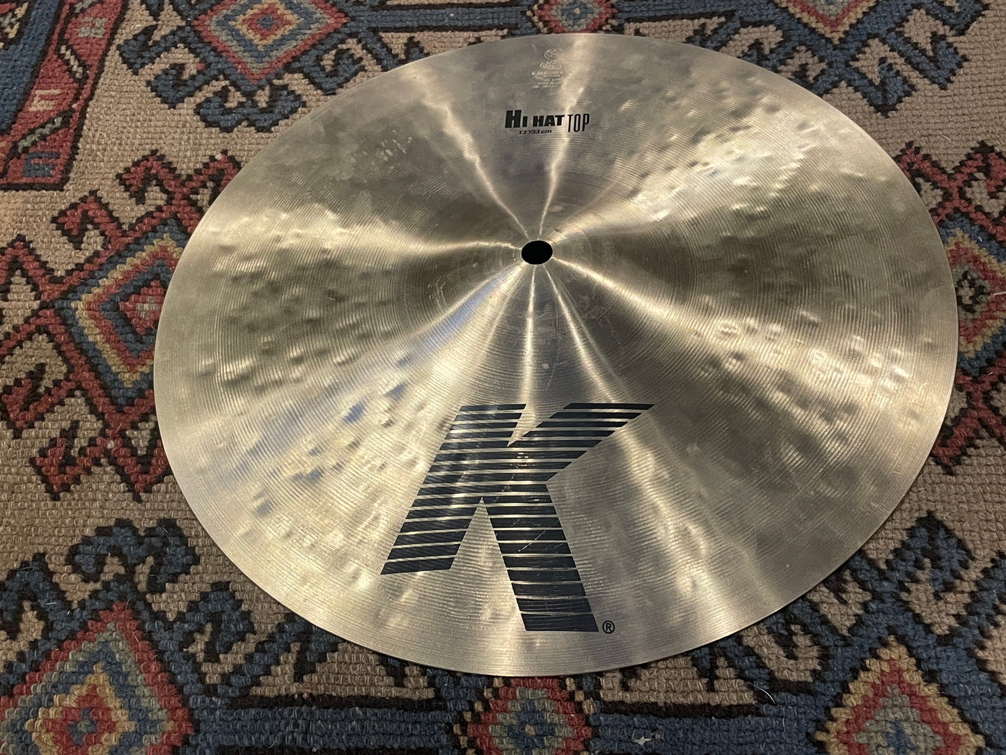 13" Zildjian K Hi-Hat Top Single Cymbal 928g K0821