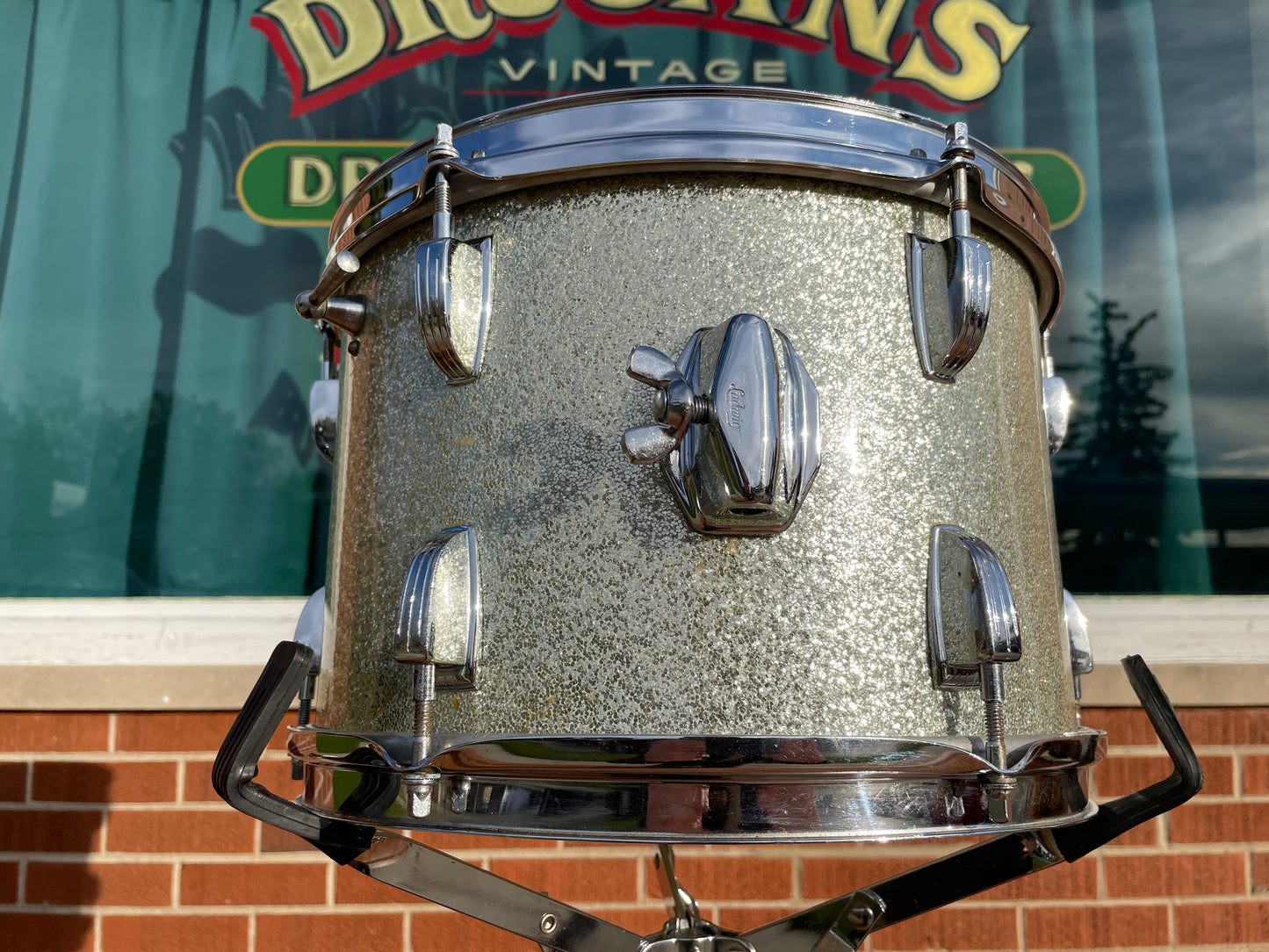 1966 Ludwig Jazzette Silver Sparkle Drum Set 12x18/12/14