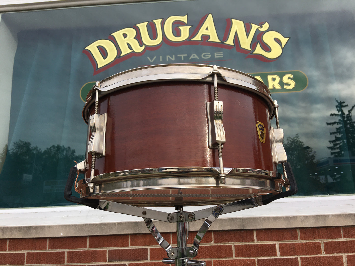 1959 Ludwig Pioneer Transition Badge 6.5X14 Mahogany Snare Drum