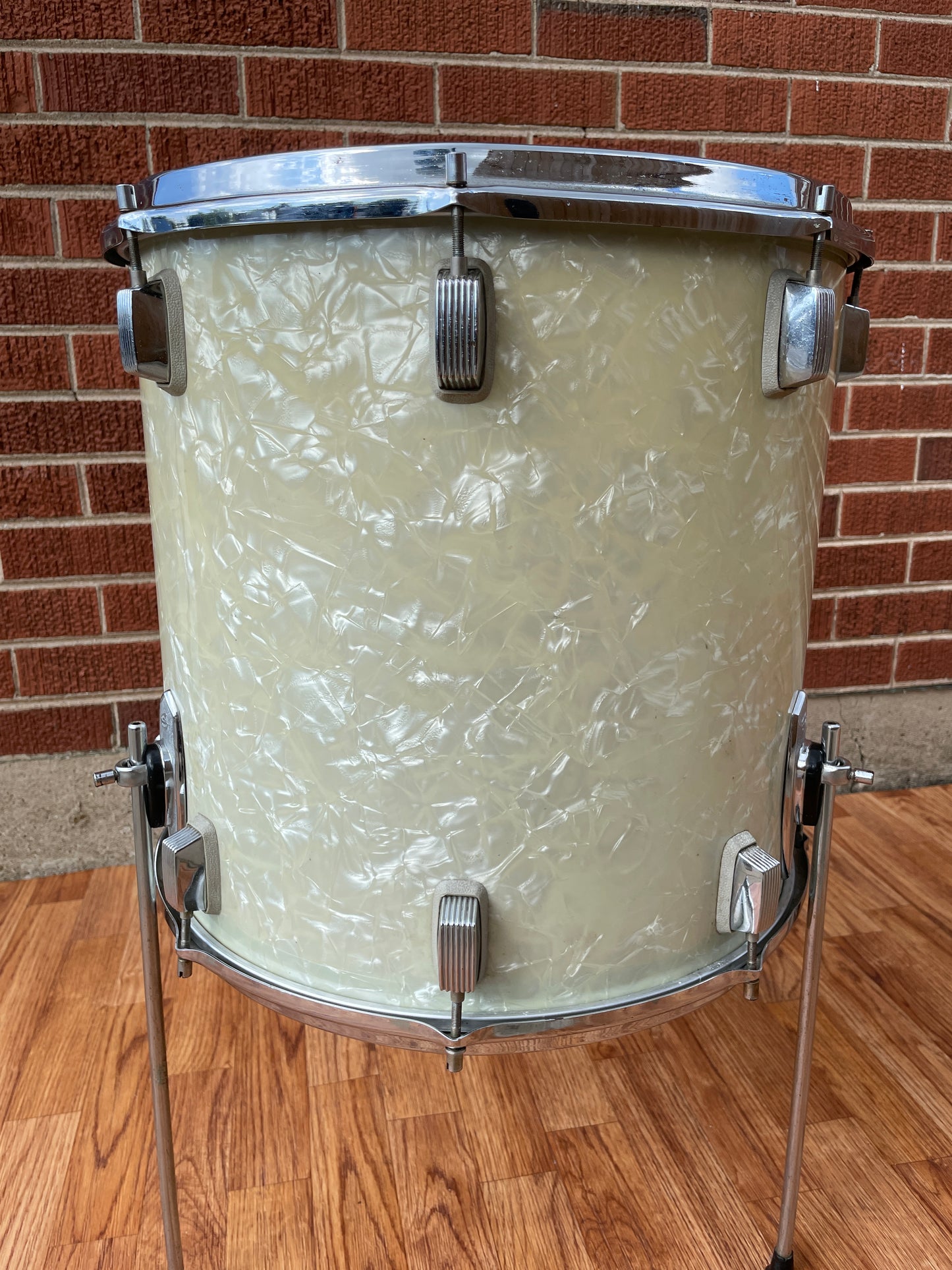 Trixon 16x16 Floor Tom Drum White Marine Pearl