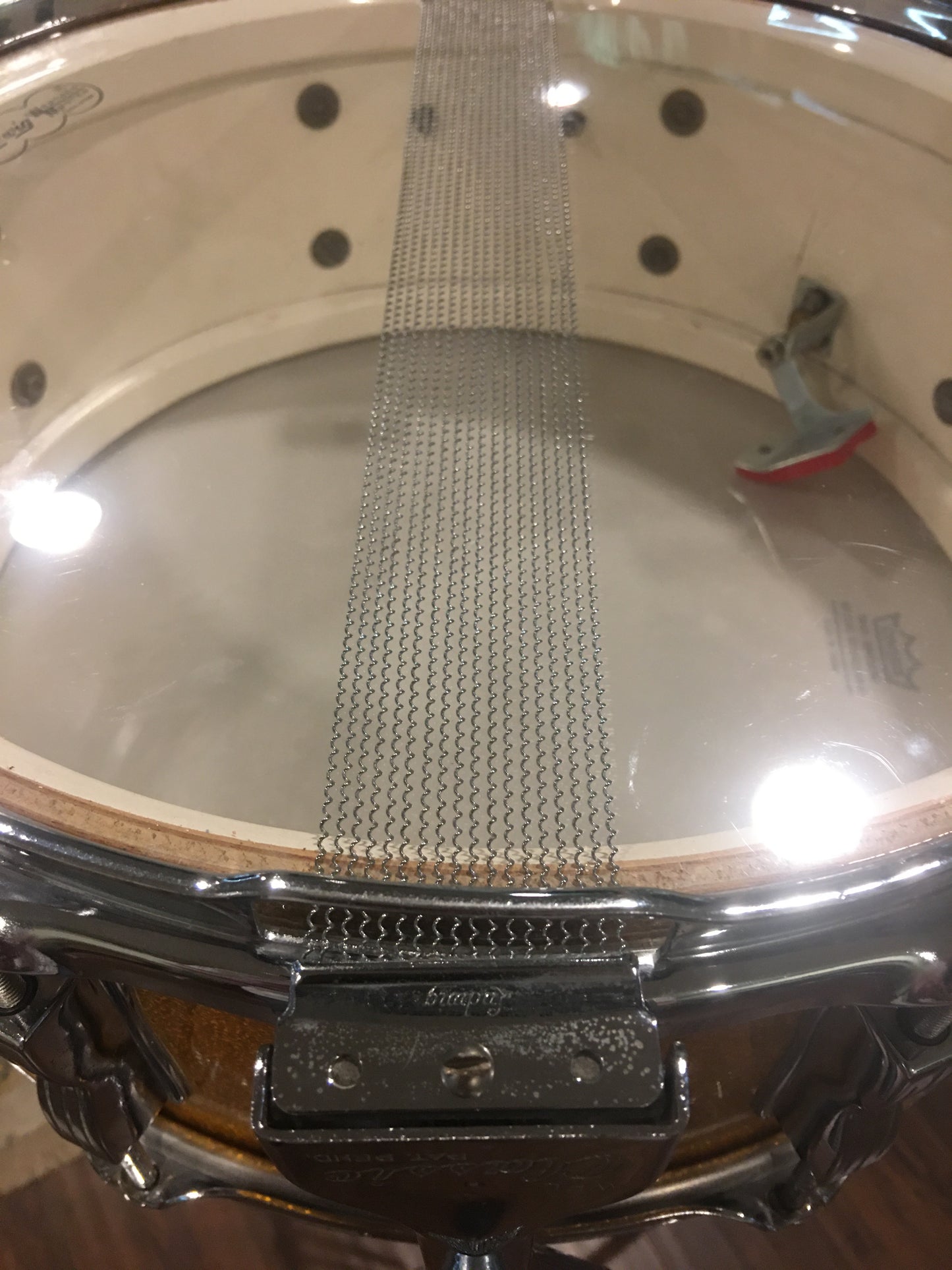 1964 Ludwig 5.5x14 Super Classic 8 Lug Snare Drum Gold Sparkle