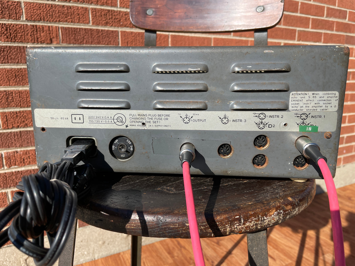 1960s Dynacord Echocord Super Tape Echo Delay Unit Black S65 *Video Demo*