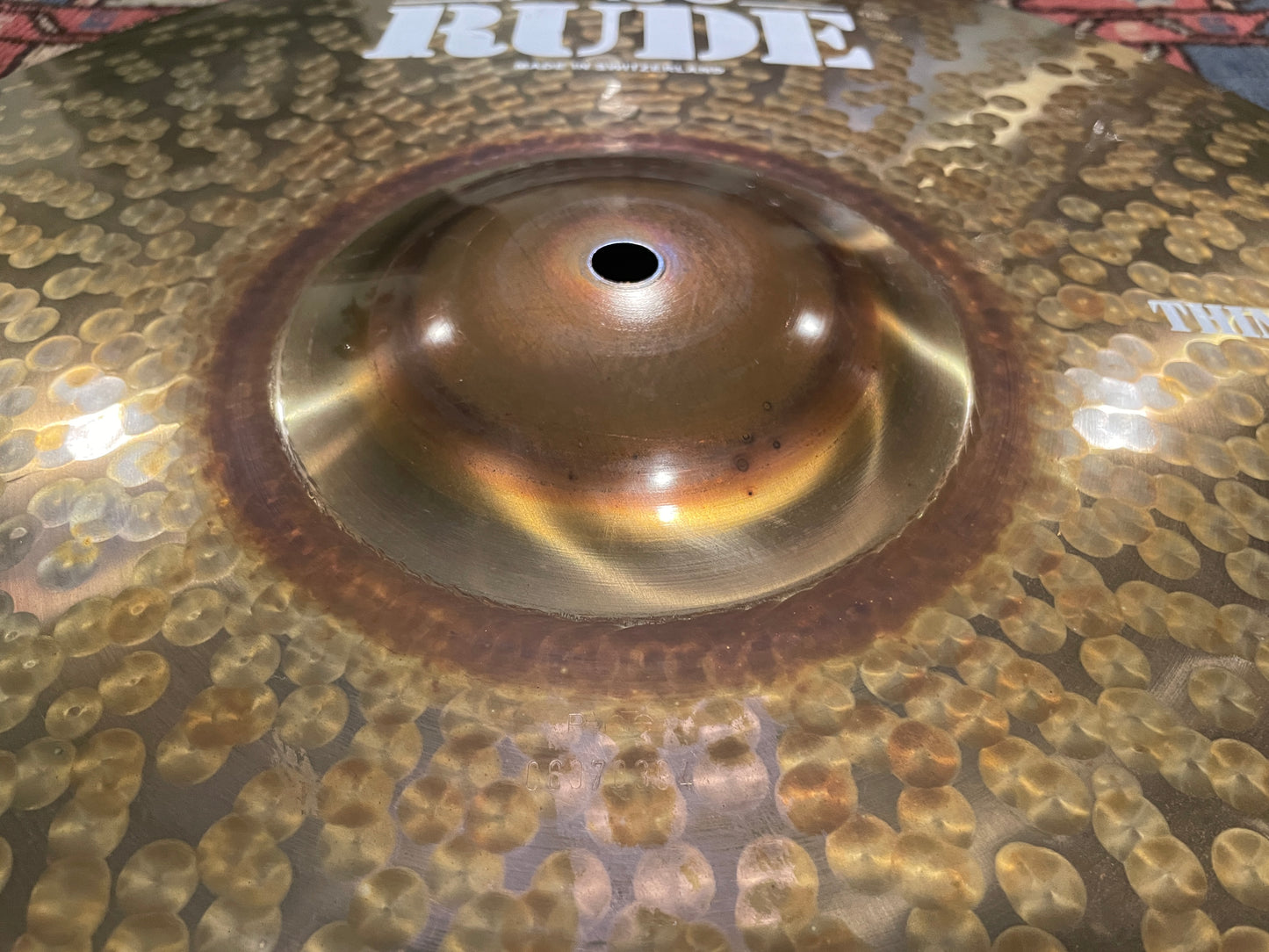 19" Paiste Rude Thin Crash Cymbal 1818g