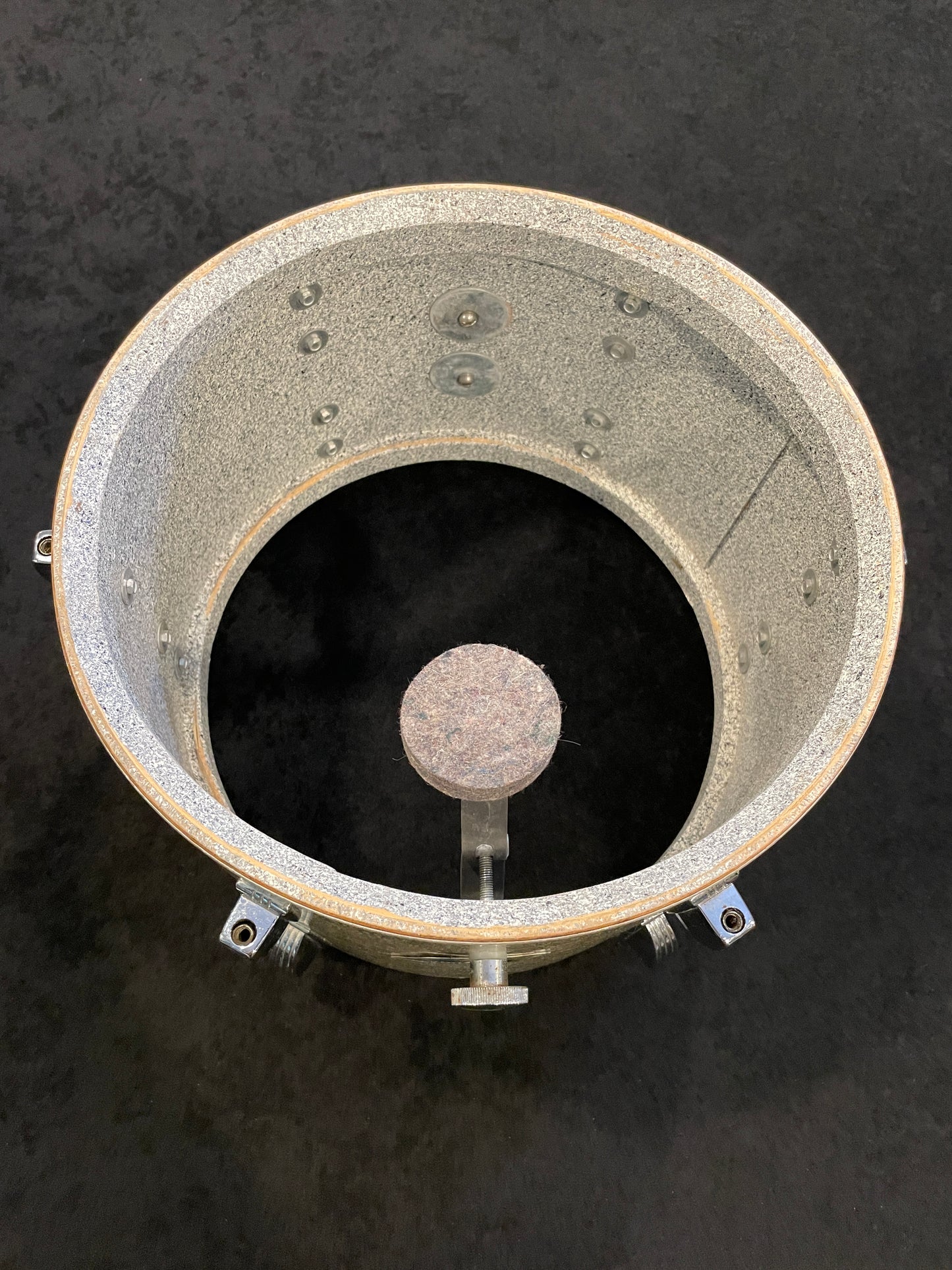 1970s Ludwig 8x12 Tom Drum Silver Sparkle