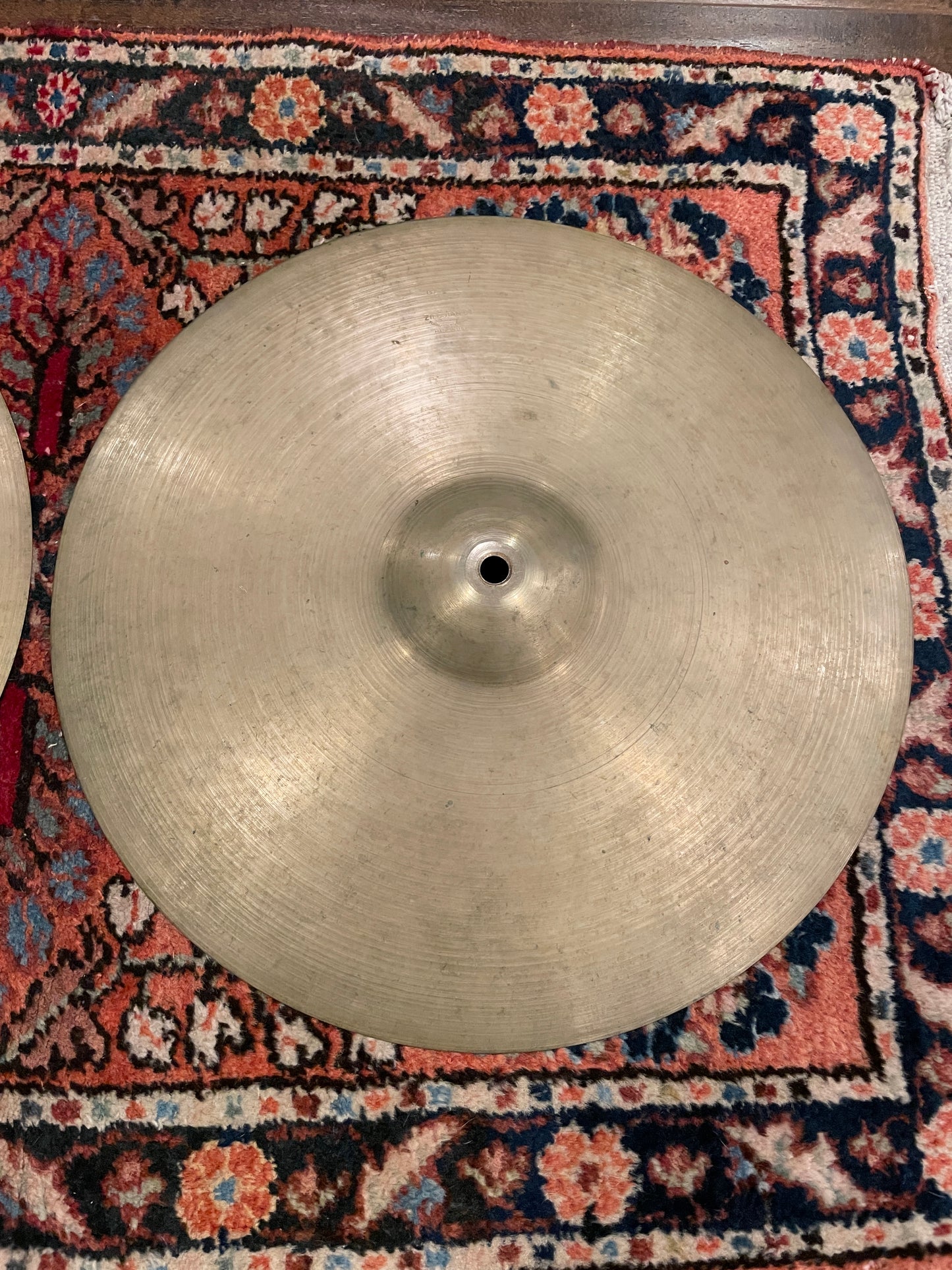 15" Zildjian A 1951-52 Trans Stamp III Hi-Hat Cymbal Pair 924g/928g #797