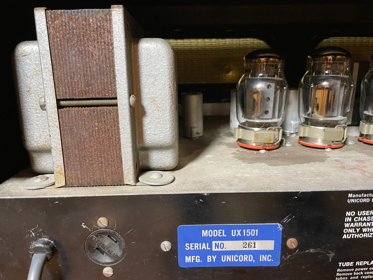 Vintage Univox UX1501 140W Guitar / Bass Amplifier Head