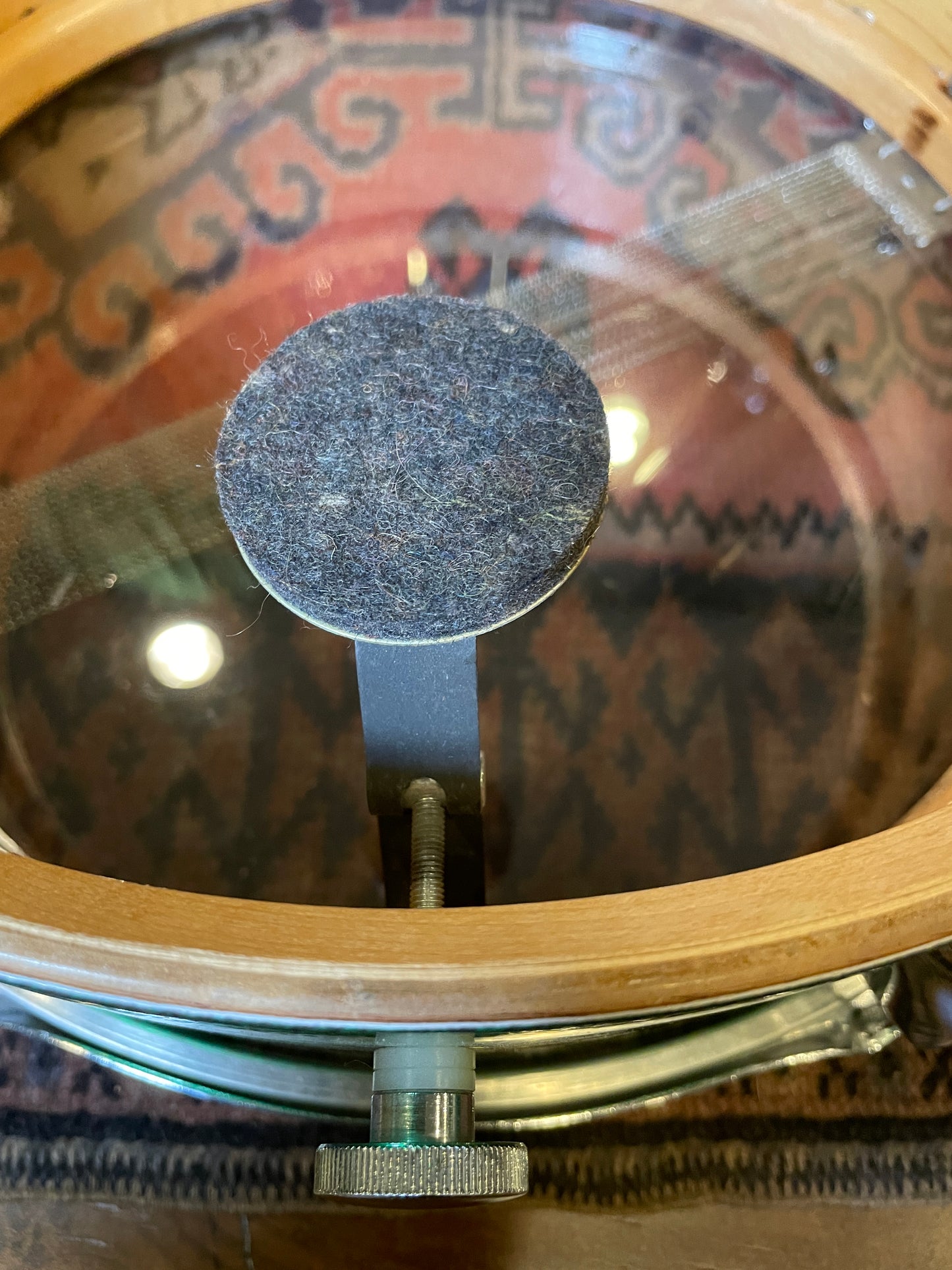 1969 Ludwig 5x14 Pioneer Snare Drum Green Sparkle