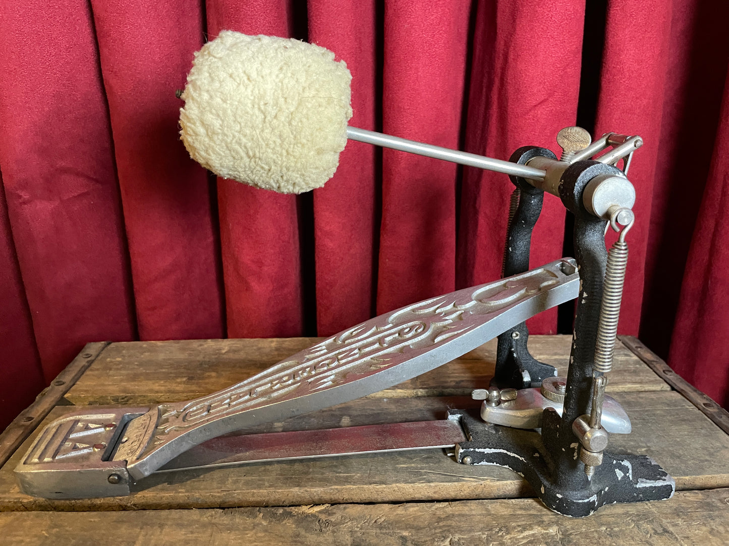 1950s Slingerland AA Bass Drum Pedal Black