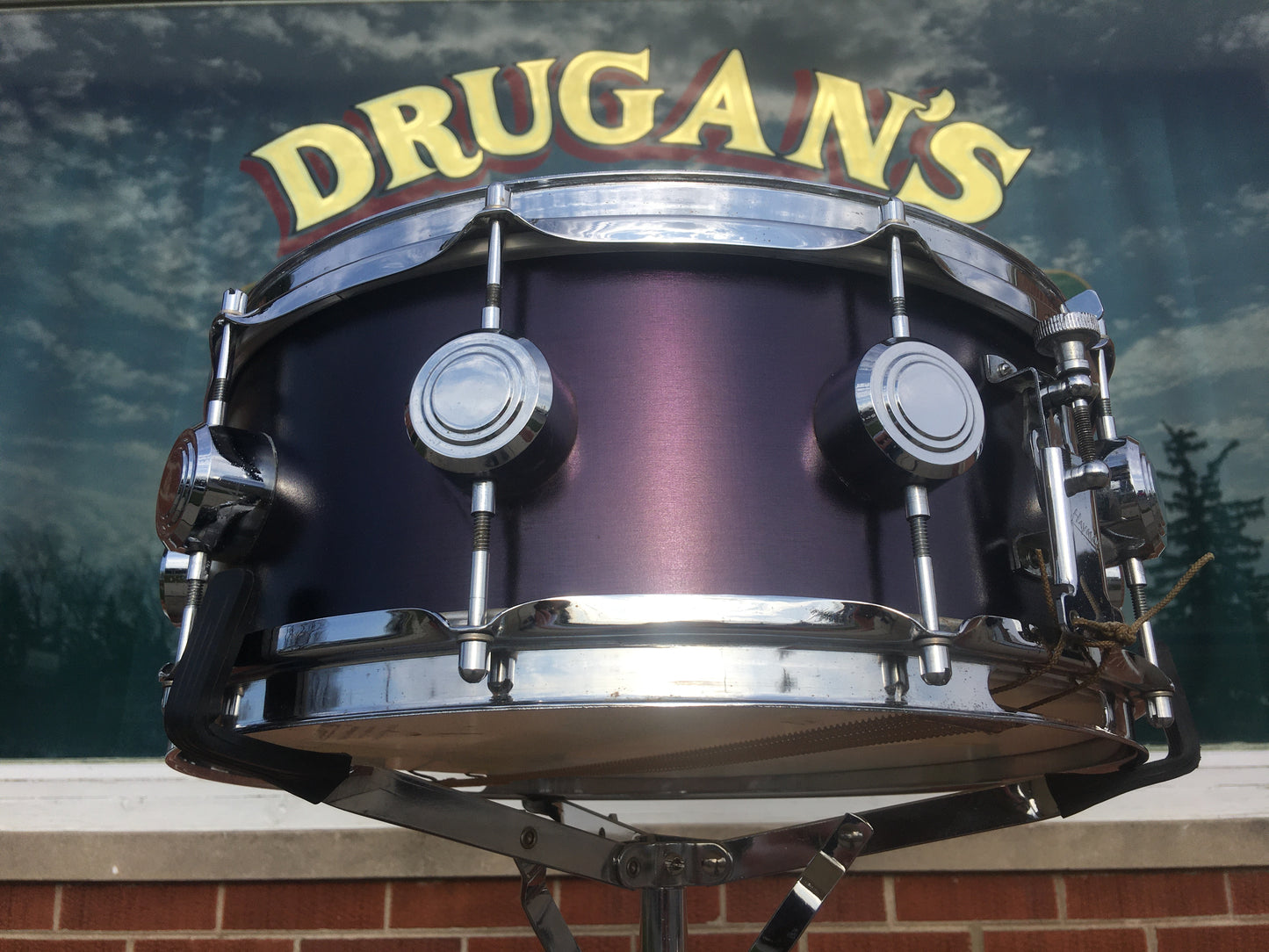 1969 George Hayman 5x14 Vibrasonic 10 Lug Snare Drum Midnight Blue