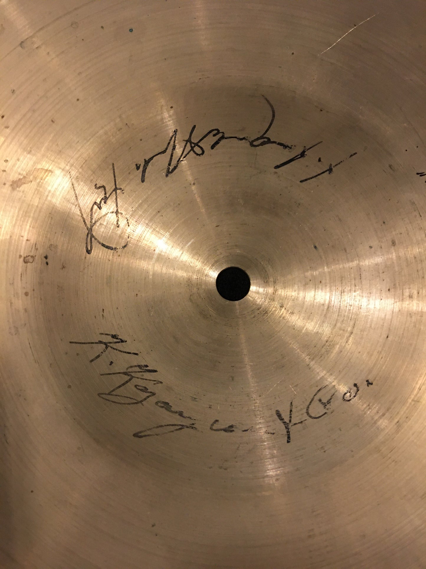 Extremely Rare 14" K. Kazanjian & Co Wurlitzer 1919-1920s Small Ride Cymbal 1342g #372