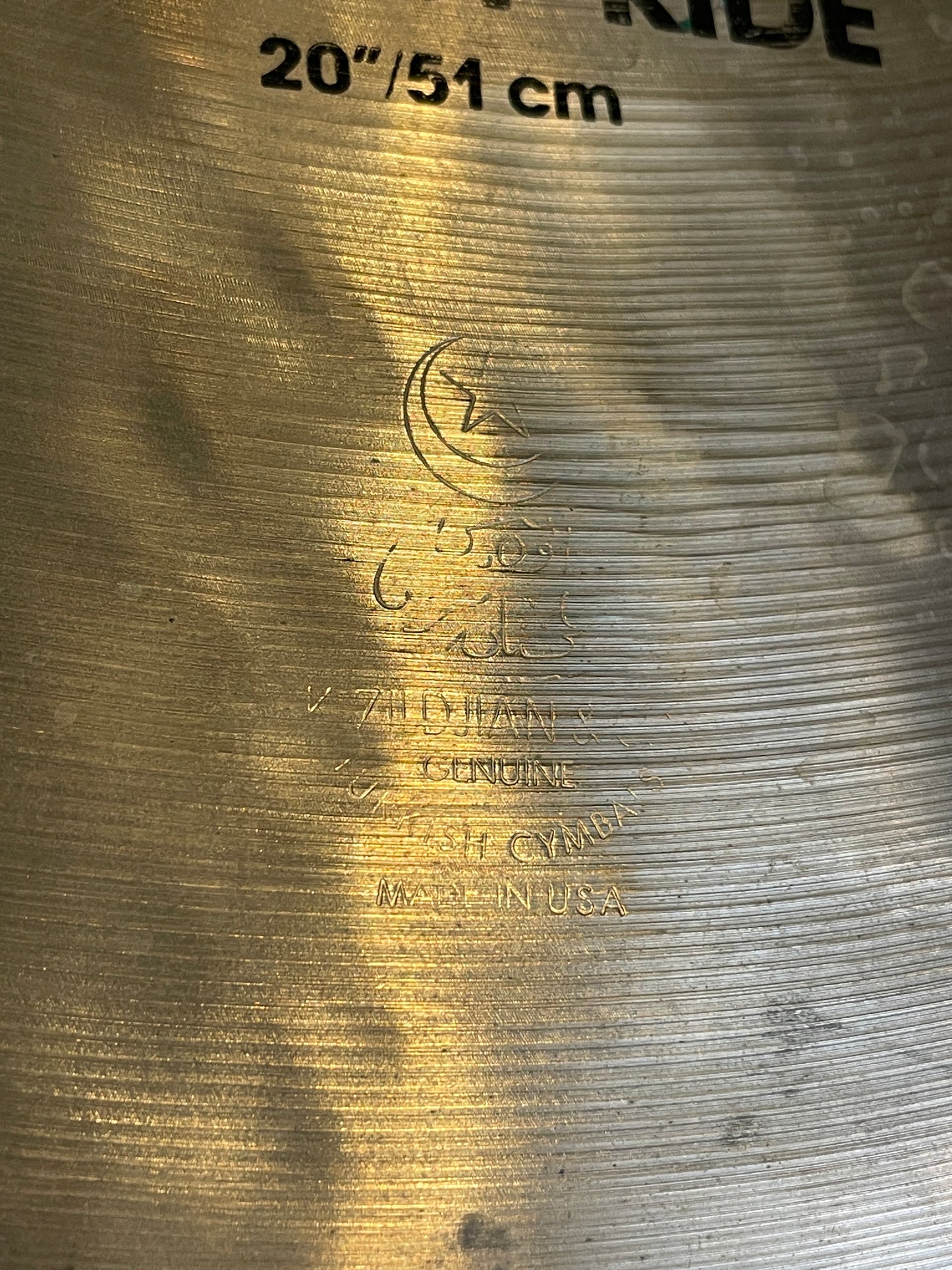 20" Zildjian K 1980s EAK Flat Top Ride Cymbal 2510g *Video Demo*