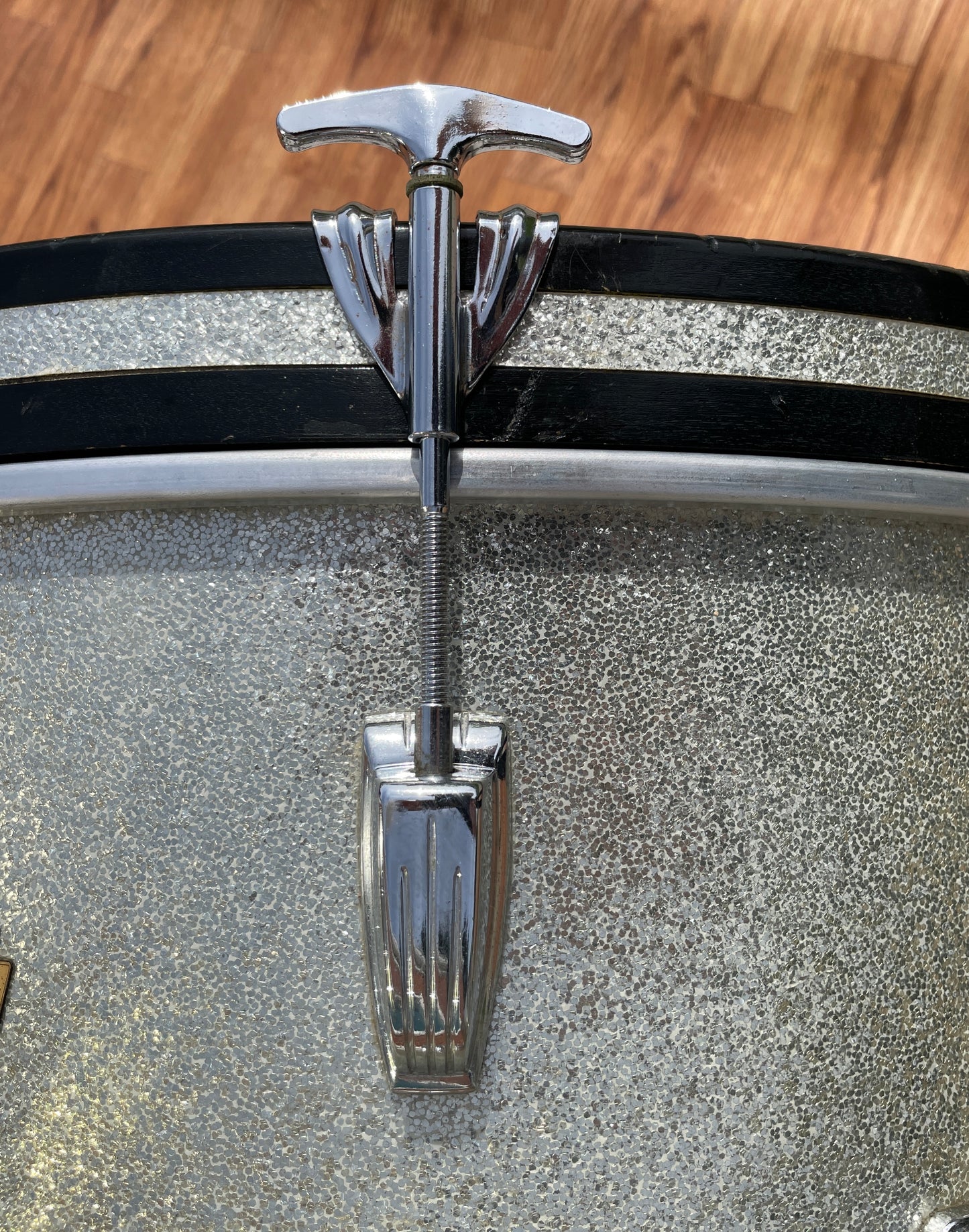 1964 Ludwig Super Beat Drum Set Silver Sparkle 20/13/16 COB