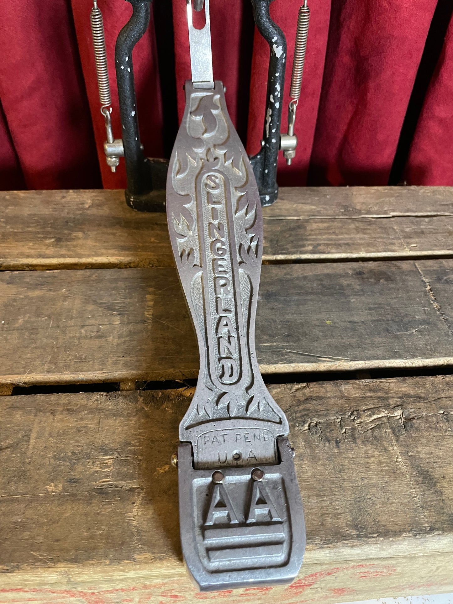 1950s Slingerland AA Bass Drum Pedal Black