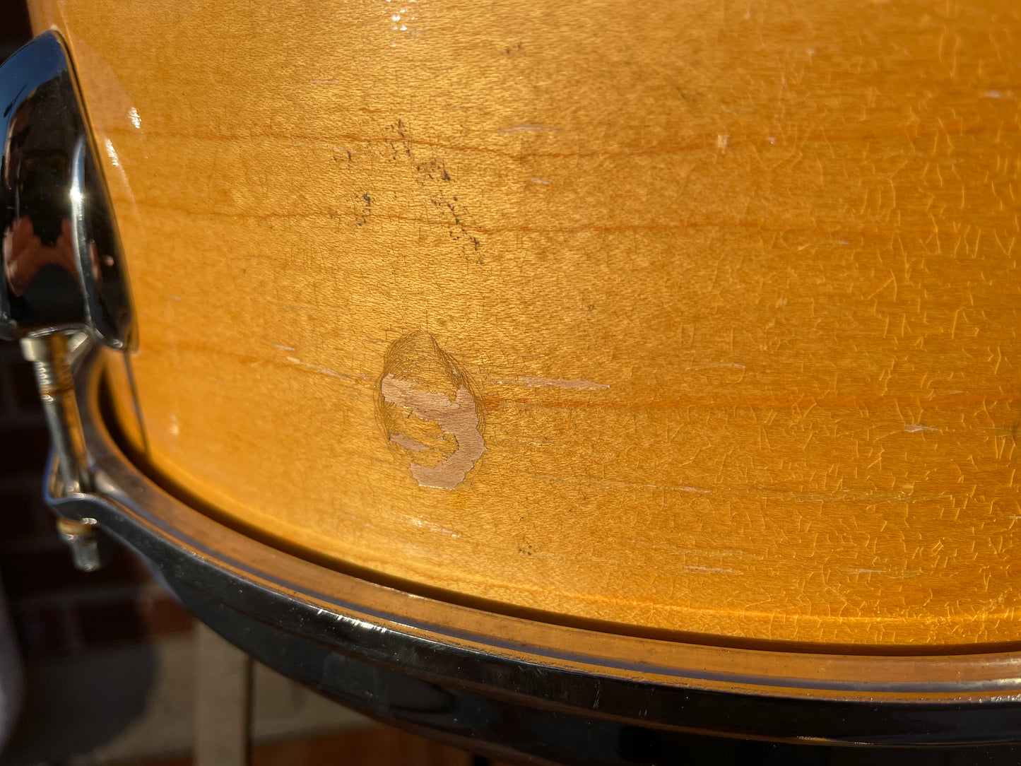 1970s Slingerland 9x13 Tom Drum Single Natural
