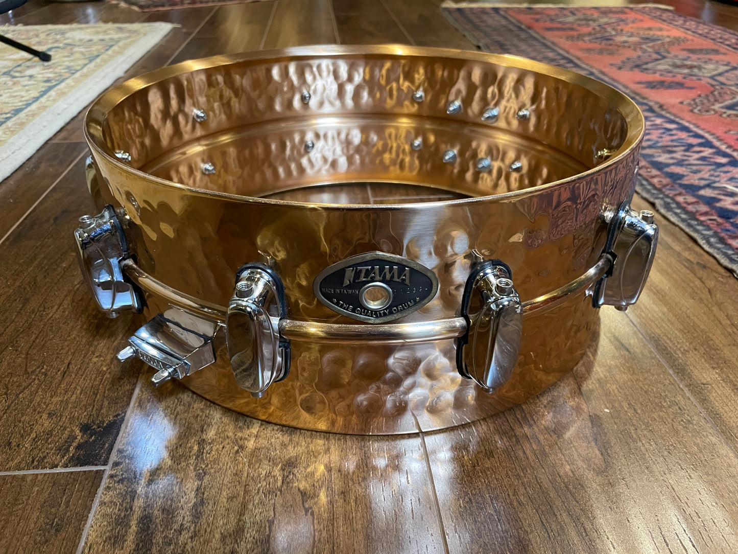 Tama 5.5x14 Hammered Bronze Snare Drum