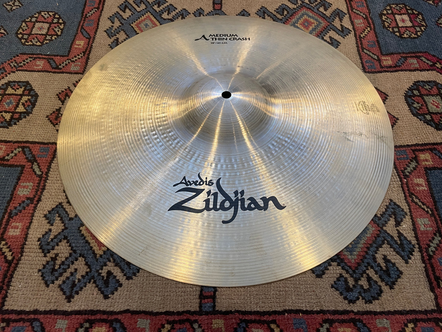 18" Zildjian A Medium Thin Crash Cymbal 1496g A0232