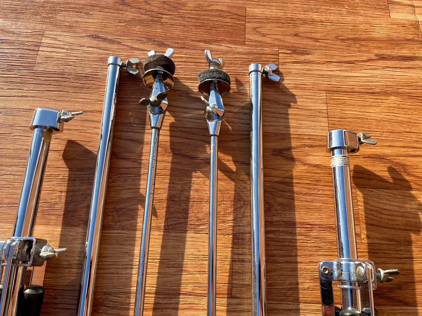 1960s Ludwig 1400 Flat Base Straight Cymbal Stand Pair (2 Pcs.)