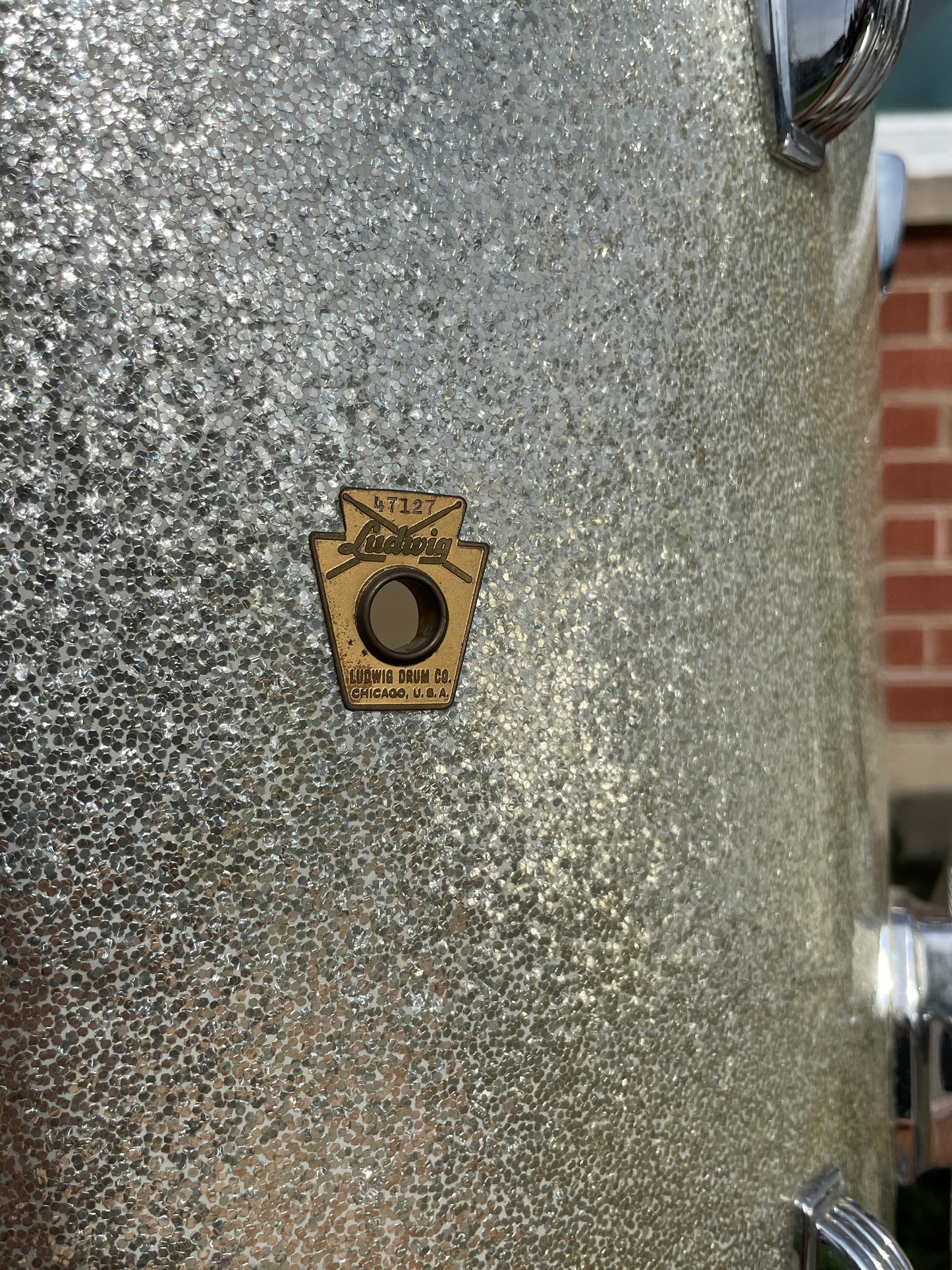 1964 Ludwig Super Beat Drum Set Silver Sparkle 20/13/16 COB